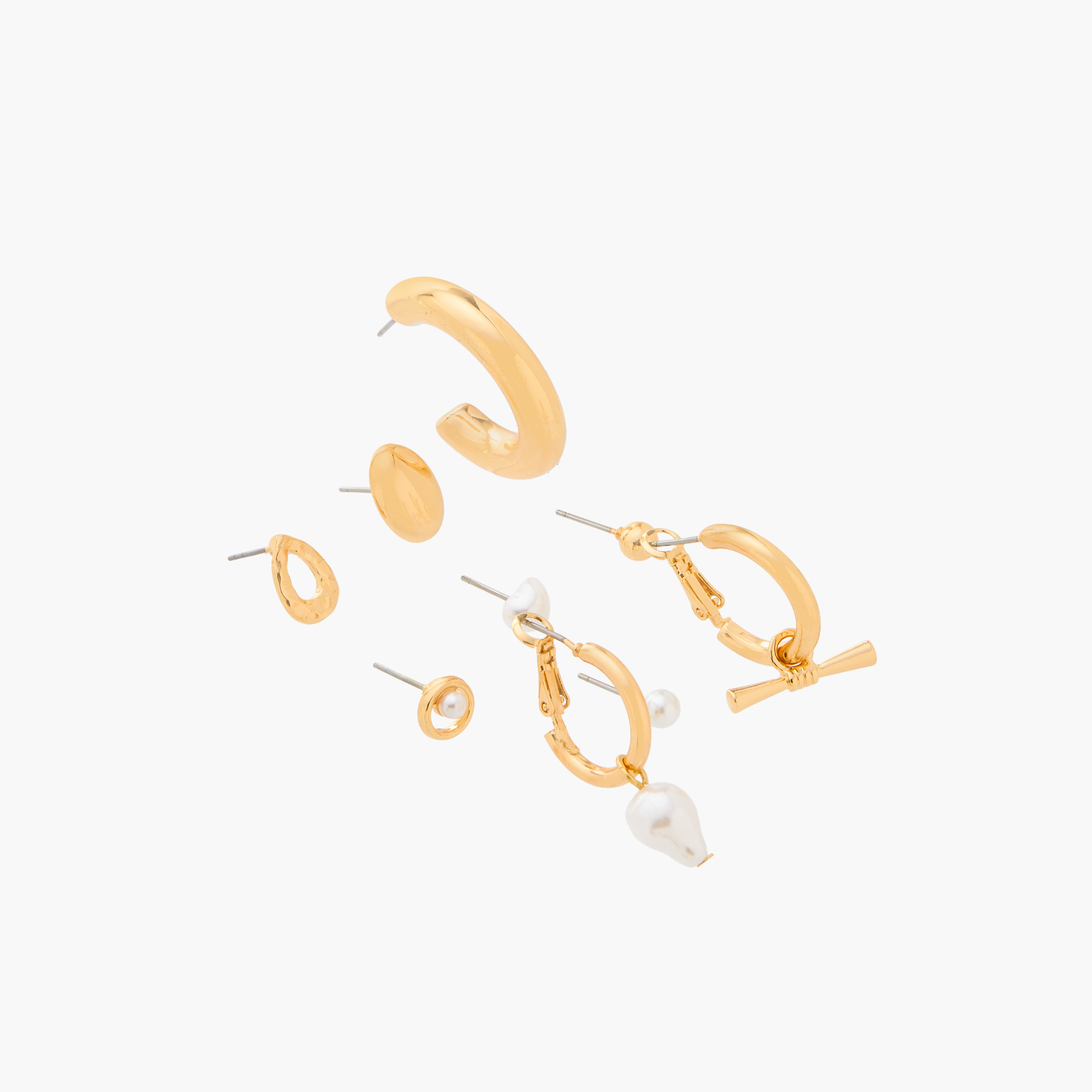 طقم حلقان متنوعة - 9 قطع-women-watchesandjewellery-jewellery-earrings-image-2