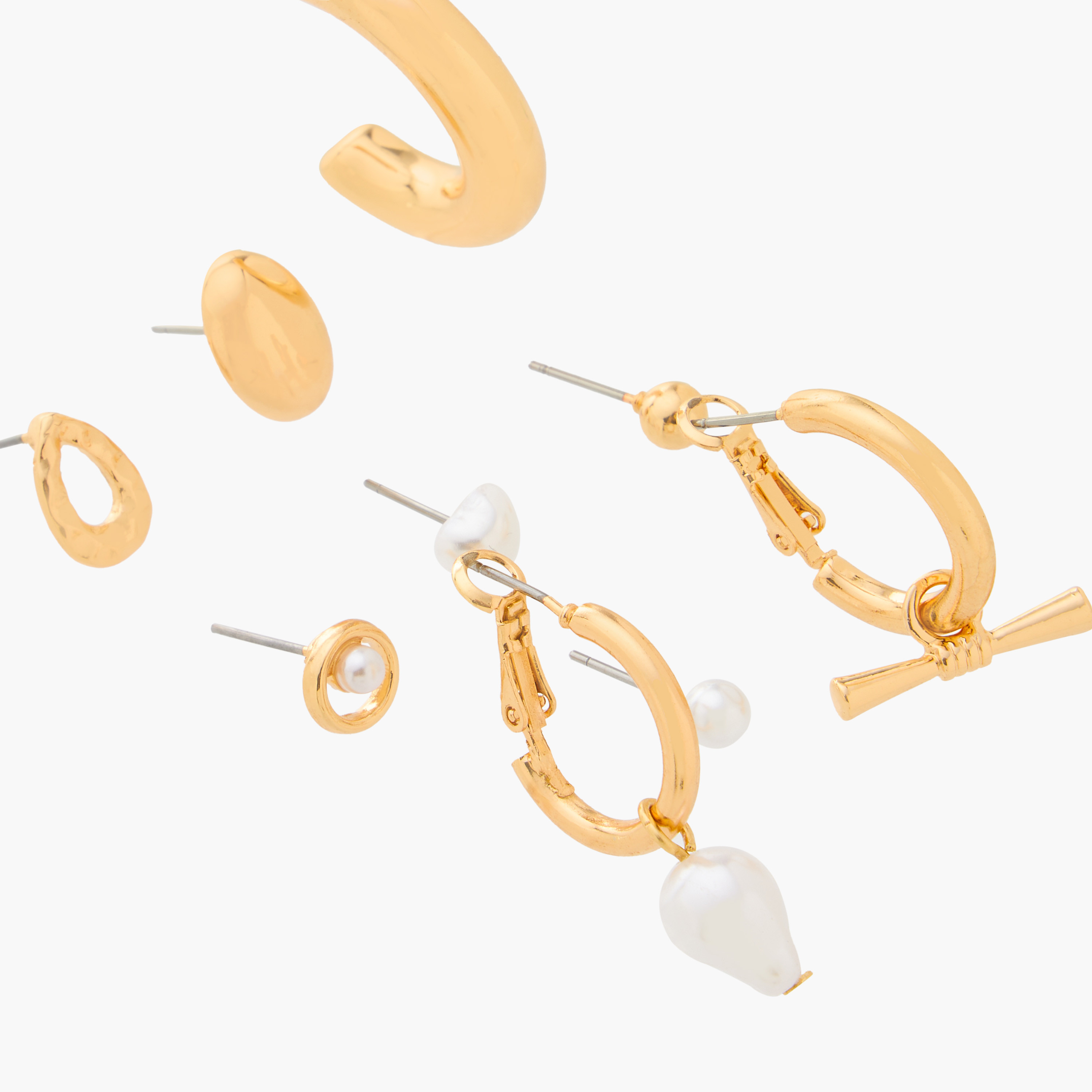 طقم حلقان متنوعة - 9 قطع-women-watchesandjewellery-jewellery-earrings-image-3