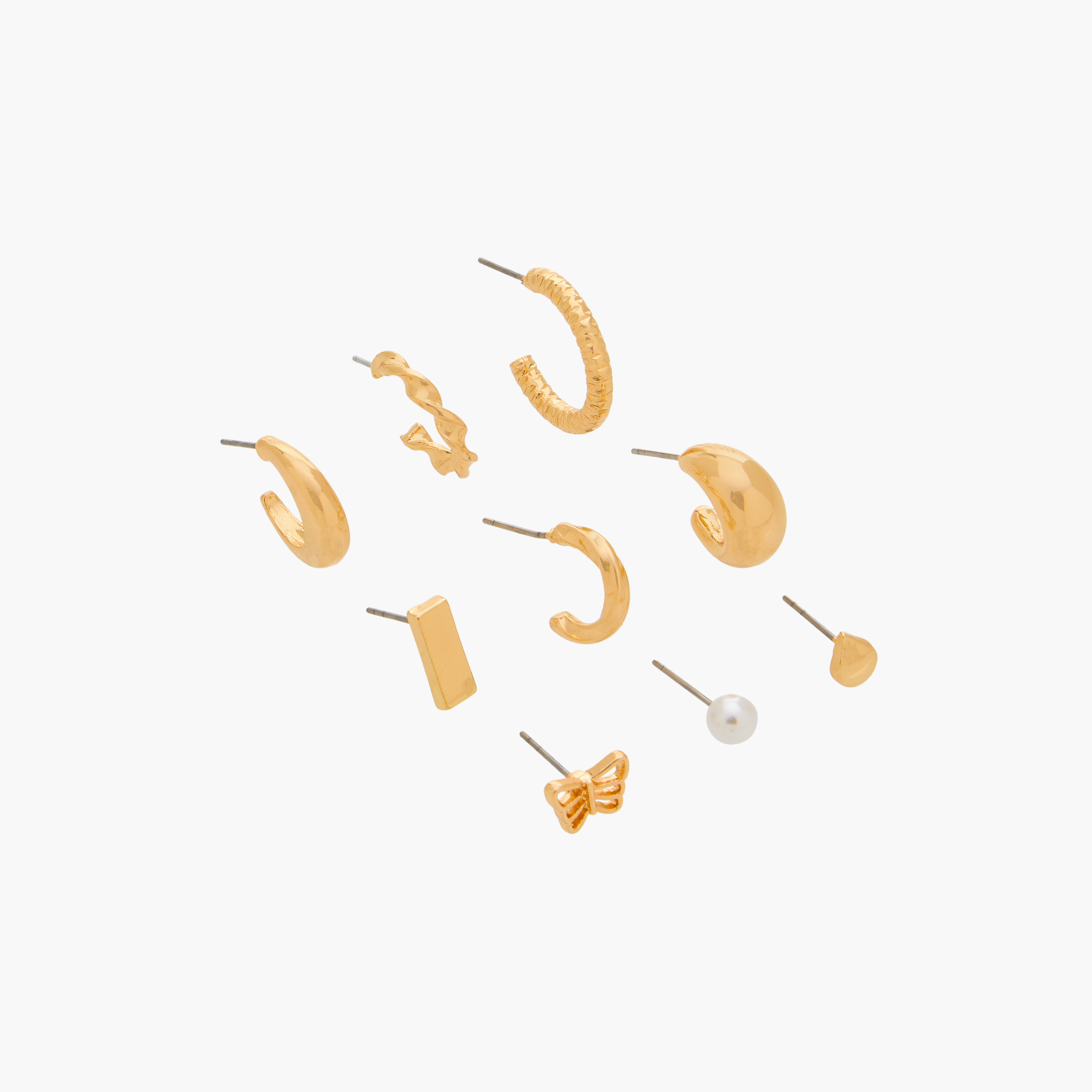 Assorted Earrings with Pushback Closure - Set of 9-women-watchesandjewellery-jewellery-earrings-image-2