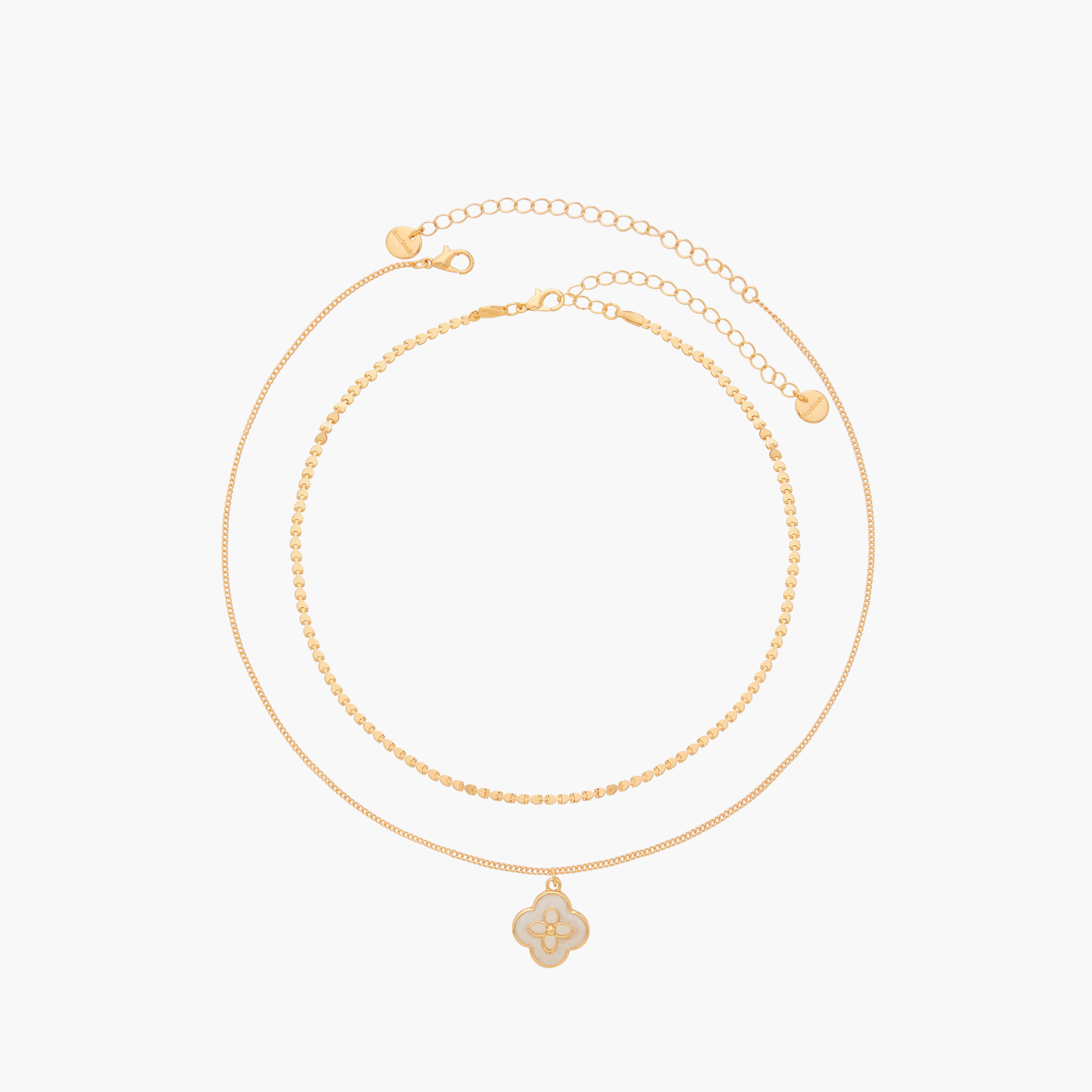Assorted Metallic Necklace with Lobster Clasp Closure - Set of 2-women-watchesandjewellery-jewellery-necklacesandpendants-image-1