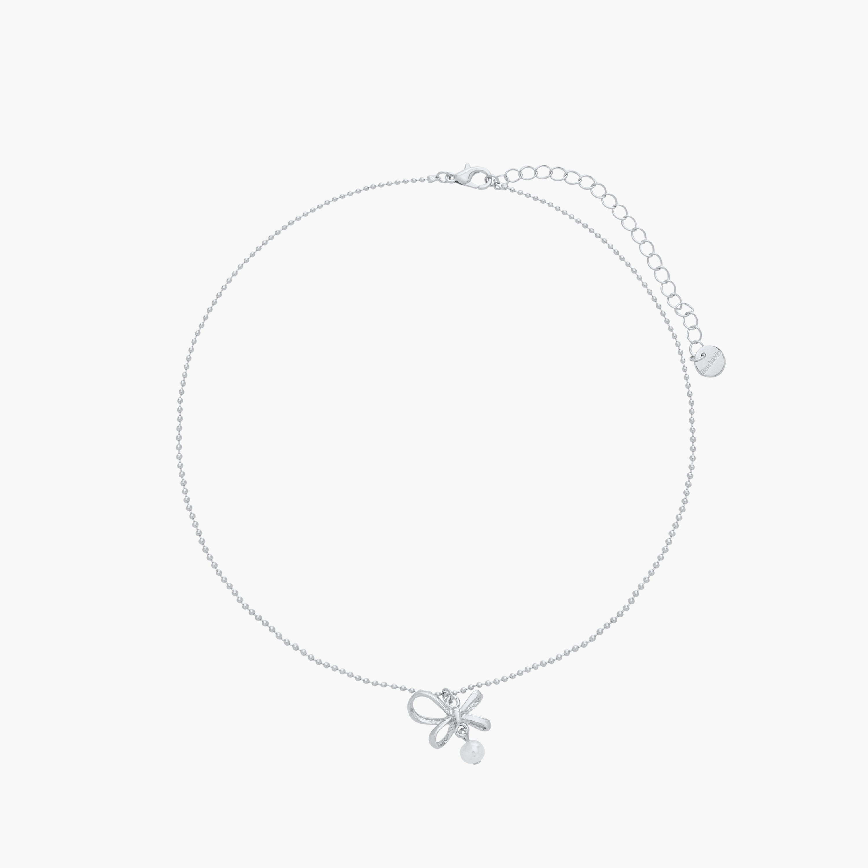 Bow Pendant Necklace with Lobster Clasp Closure-women-watchesandjewellery-jewellery-necklacesandpendants-image-1