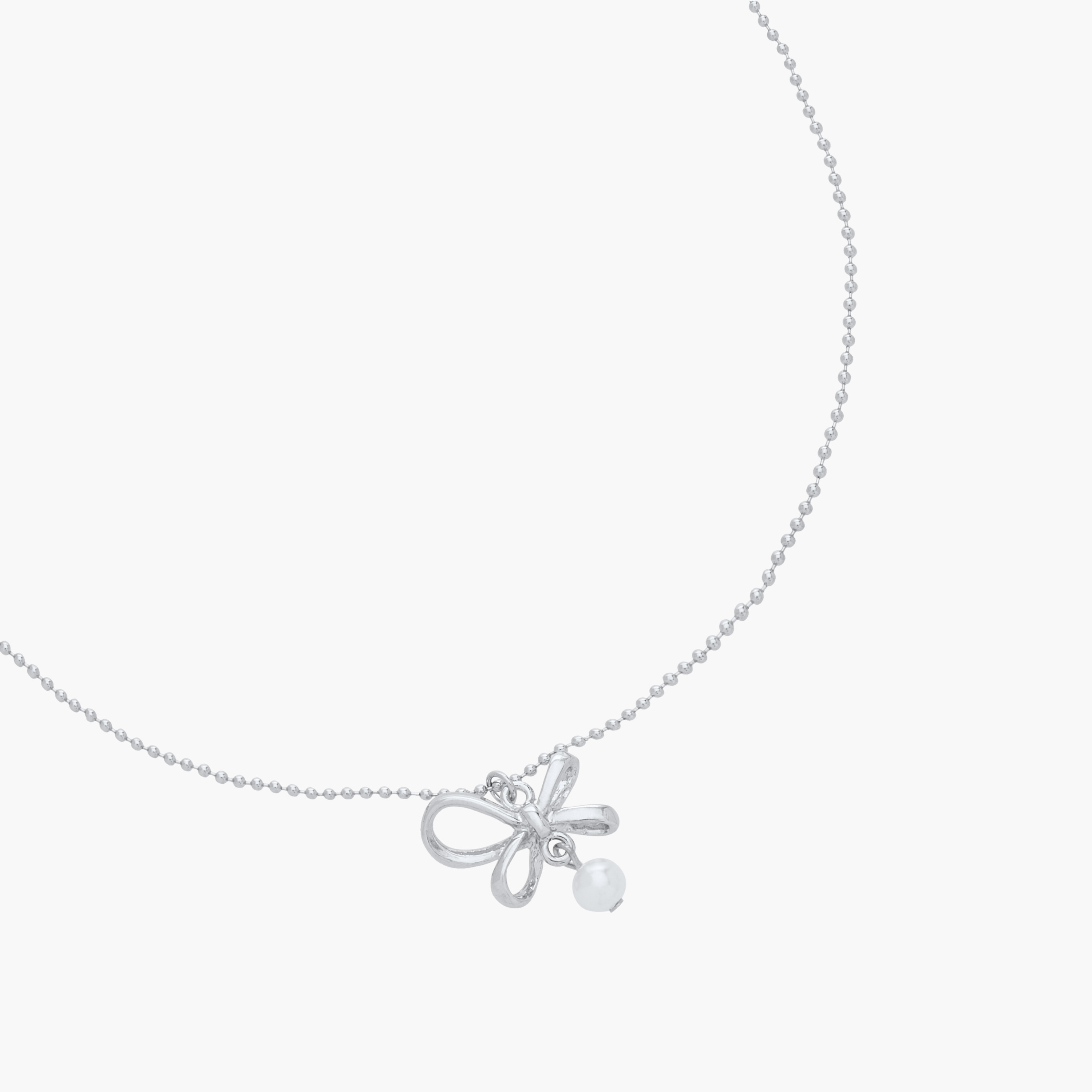 Bow Pendant Necklace with Lobster Clasp Closure-women-watchesandjewellery-jewellery-necklacesandpendants-image-2