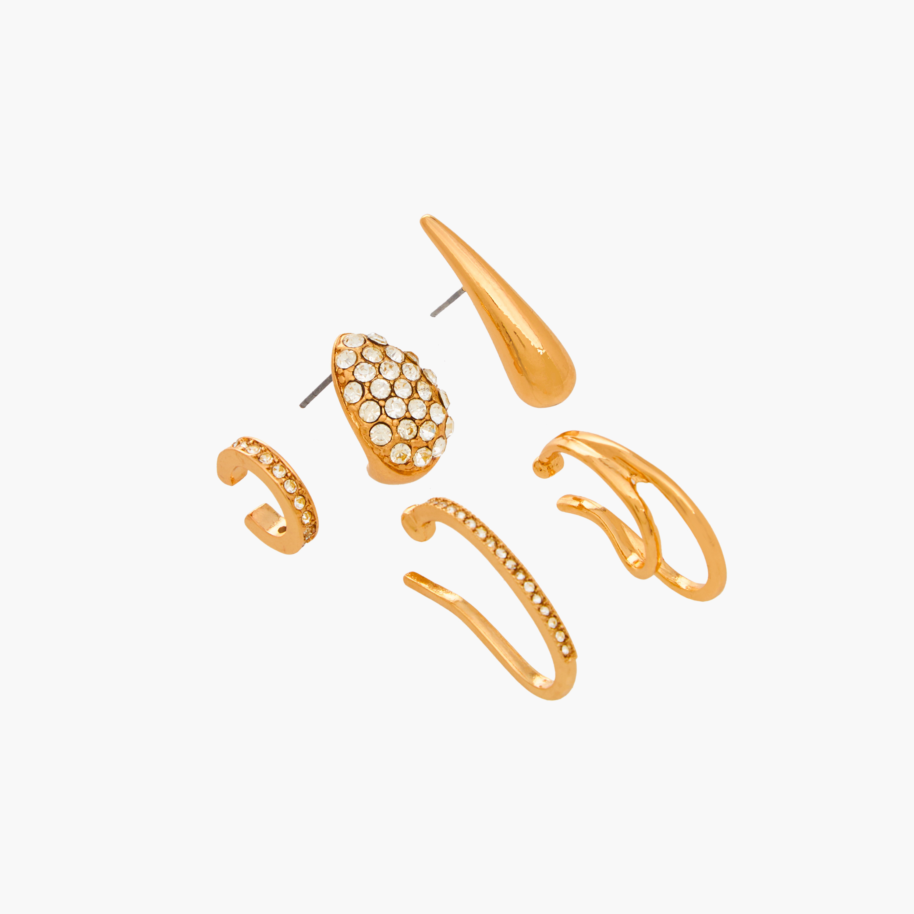 Assorted Earrings with Pushback Closure - Set of 5-women-watchesandjewellery-jewellery-earrings-image-3