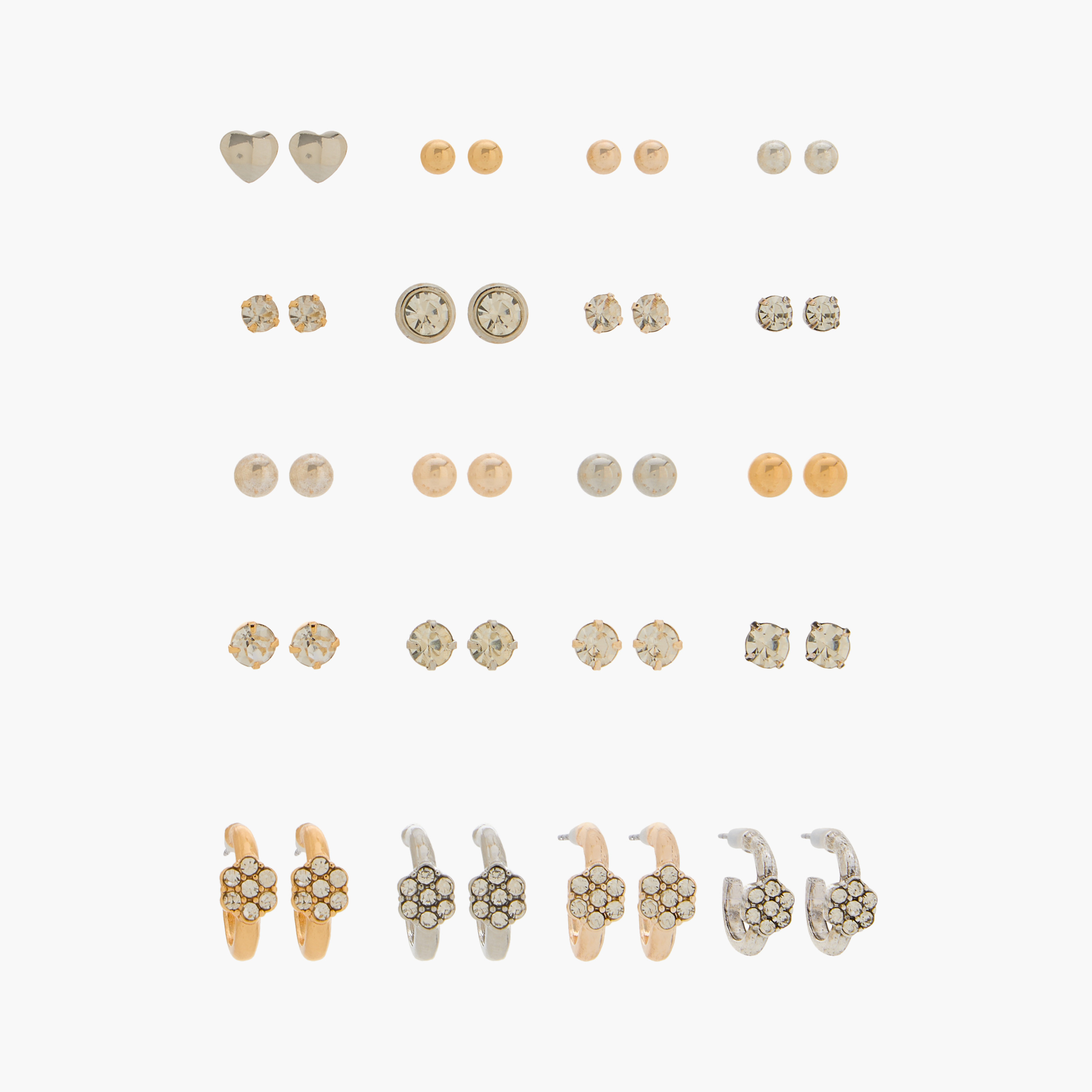 Assorted Earrings with Pushback Closure - Set of 20-women-watchesandjewellery-jewellery-earrings-image-1
