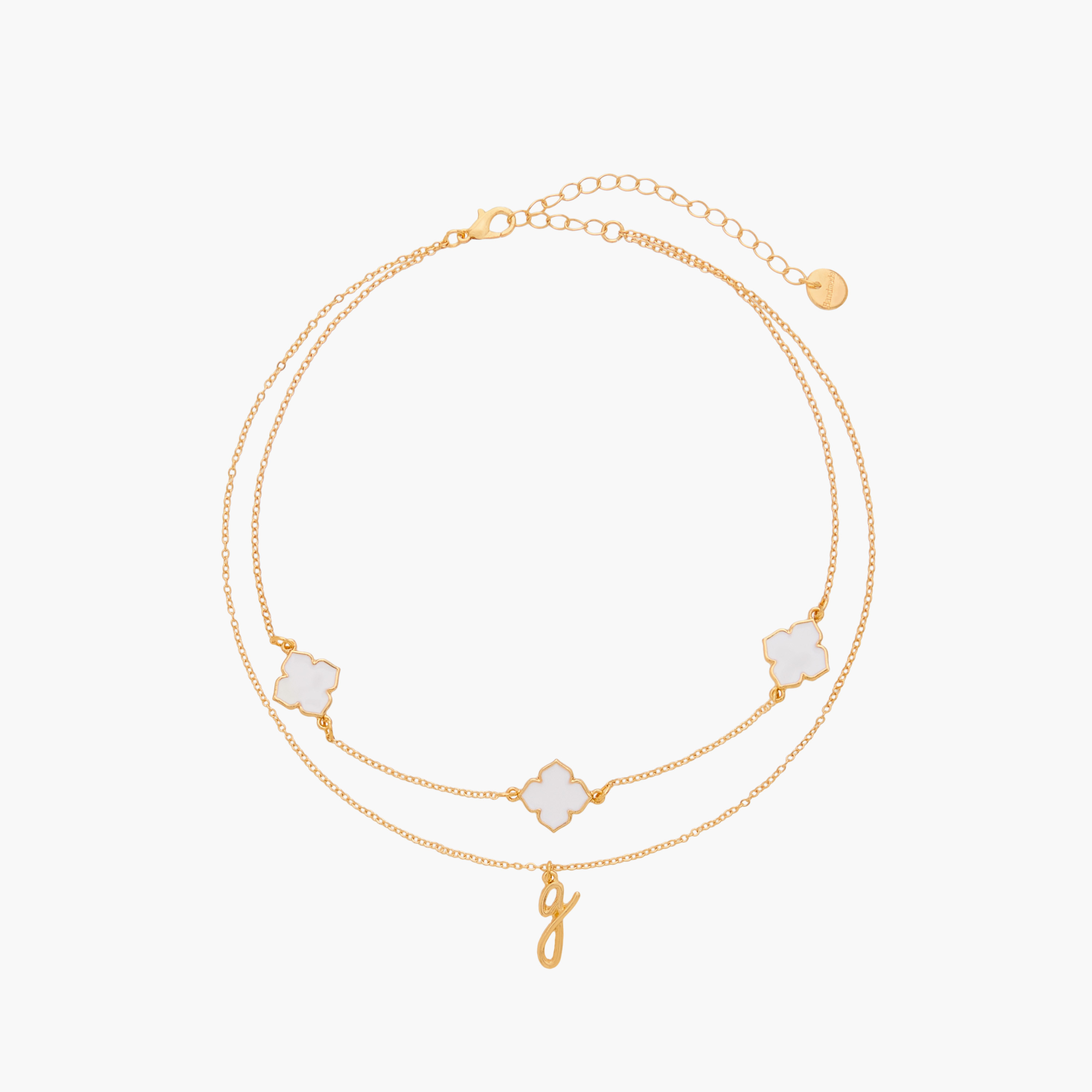 Alphabet Pendant Layered Necklace with Lobster Clasp-women-watchesandjewellery-jewellery-necklacesandpendants-image-1