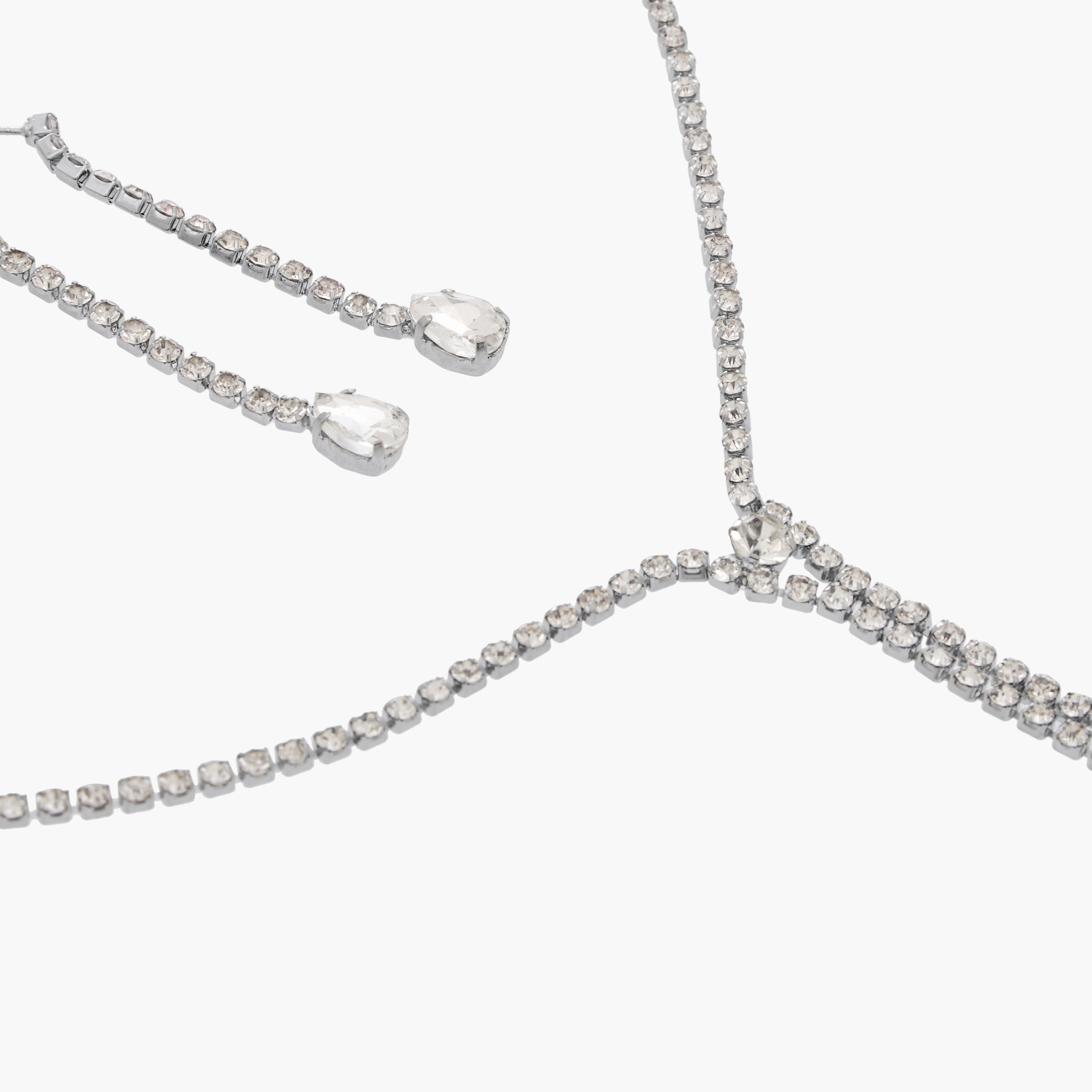 طقم أقراط وقلادة مزين-women-watchesandjewellery-jewellery-jewellerysets-image-3