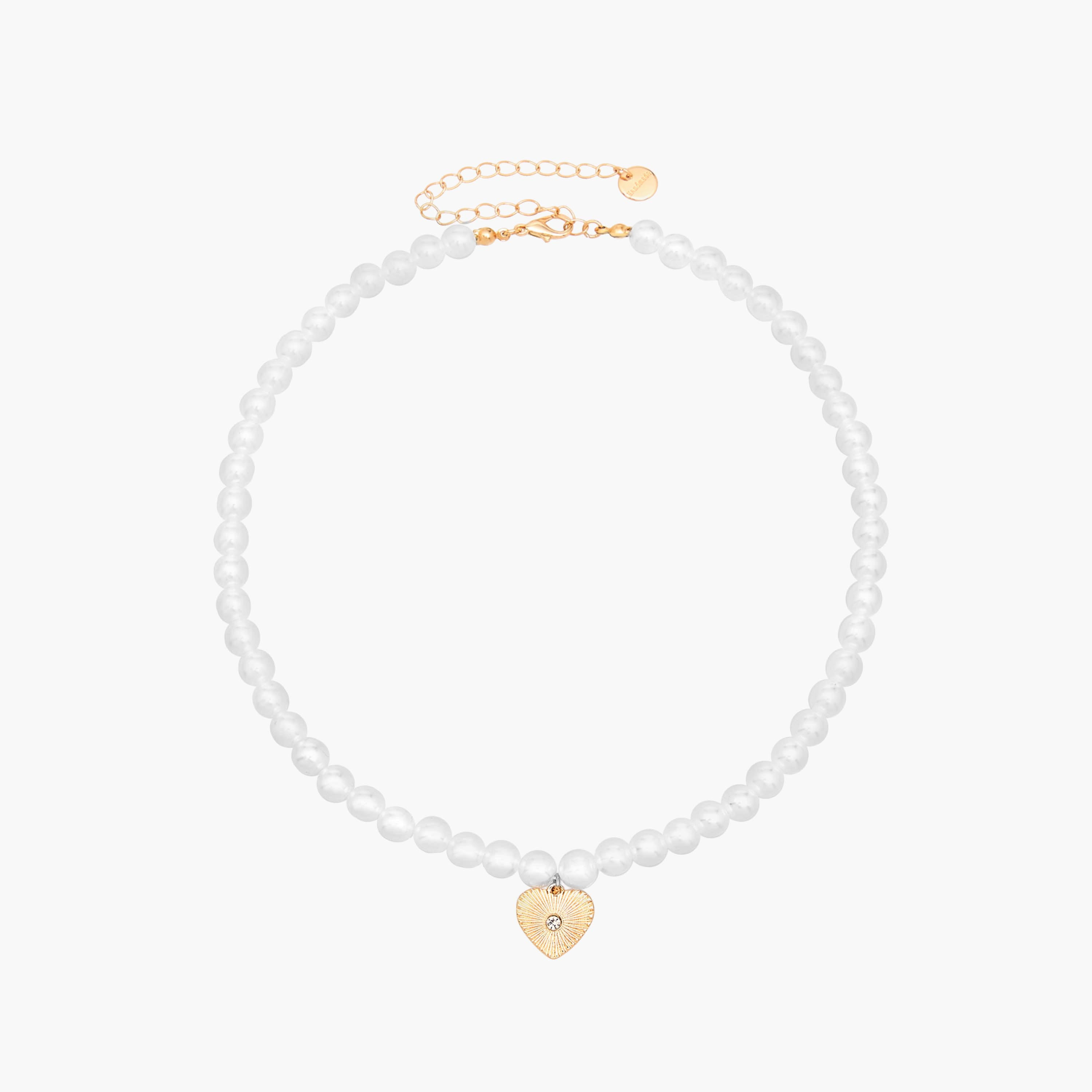 Pearl and Charm Necklace with Lobster Clasp Closure - Set of 2-women-watchesandjewellery-jewellery-necklacesandpendants-image-2