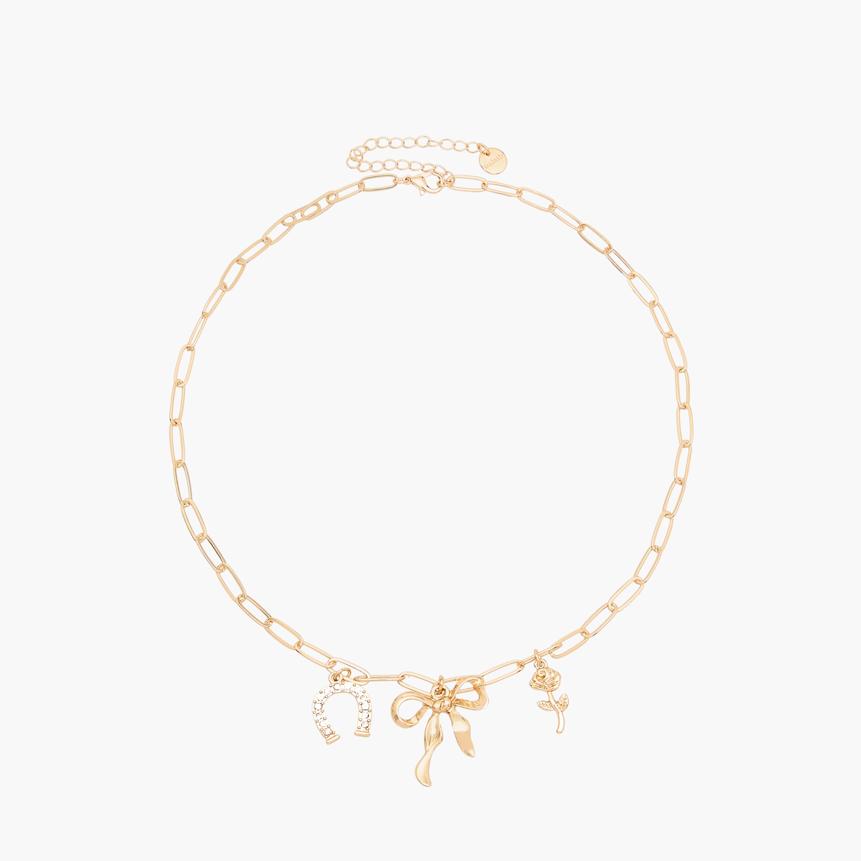 Embellished Necklace with Lobster Clasp and 3 Charms-women-watchesandjewellery-jewellery-necklacesandpendants-image-2