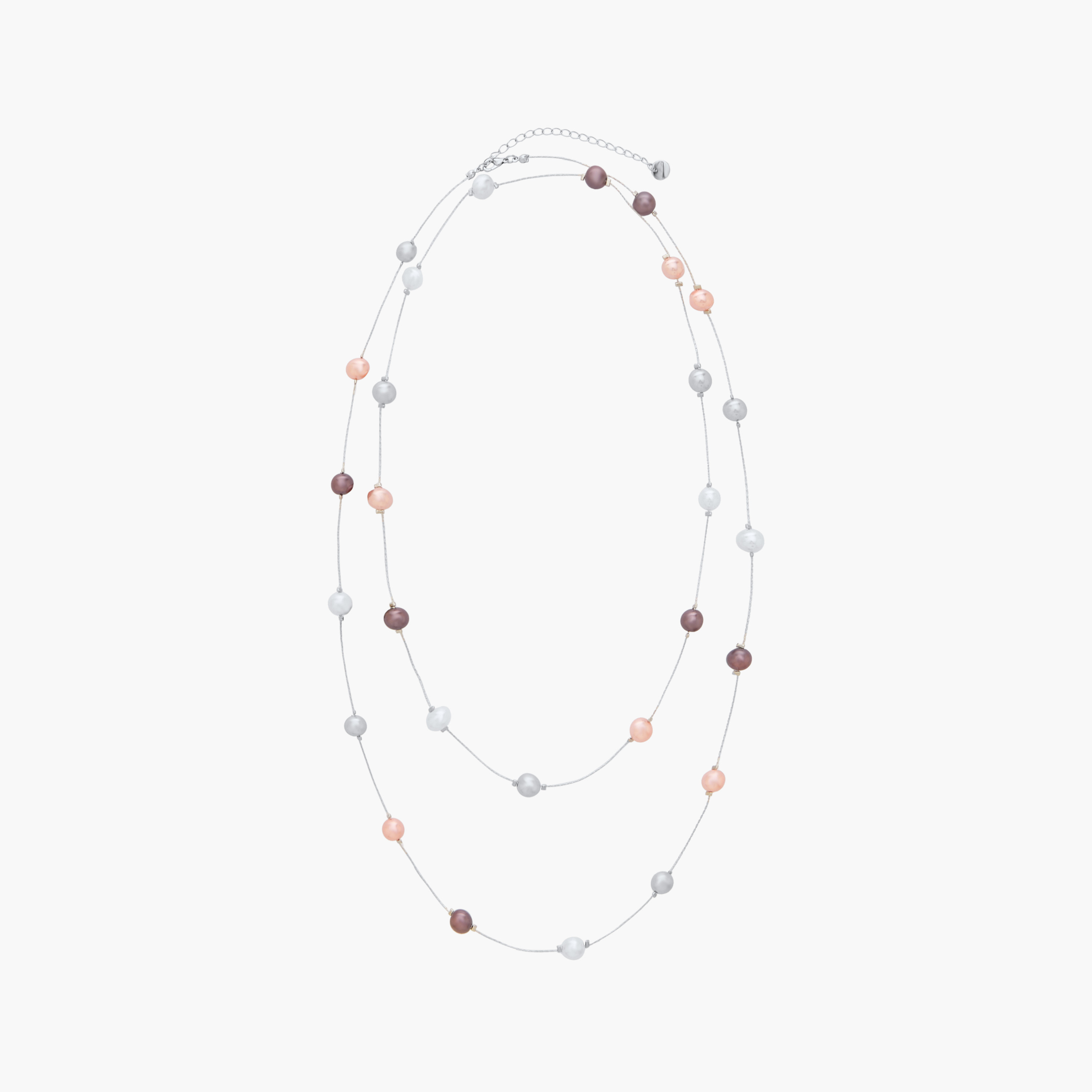 Pearl Embellished Layered Necklace with Lobster Clasp Closure-women-watchesandjewellery-jewellery-necklacesandpendants-image-2