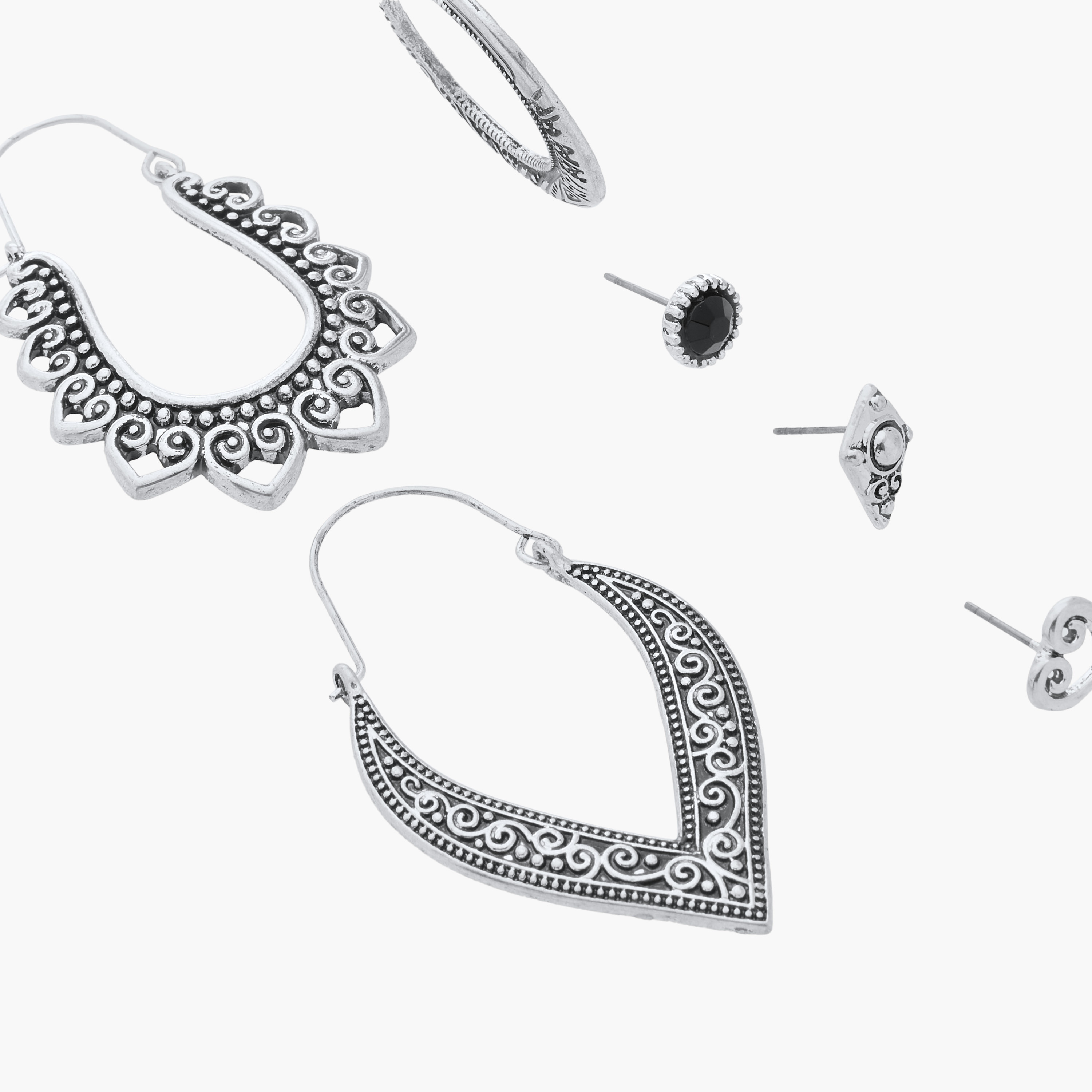 Assorted Earrings - Set of 6-women-watchesandjewellery-jewellery-earrings-image-3