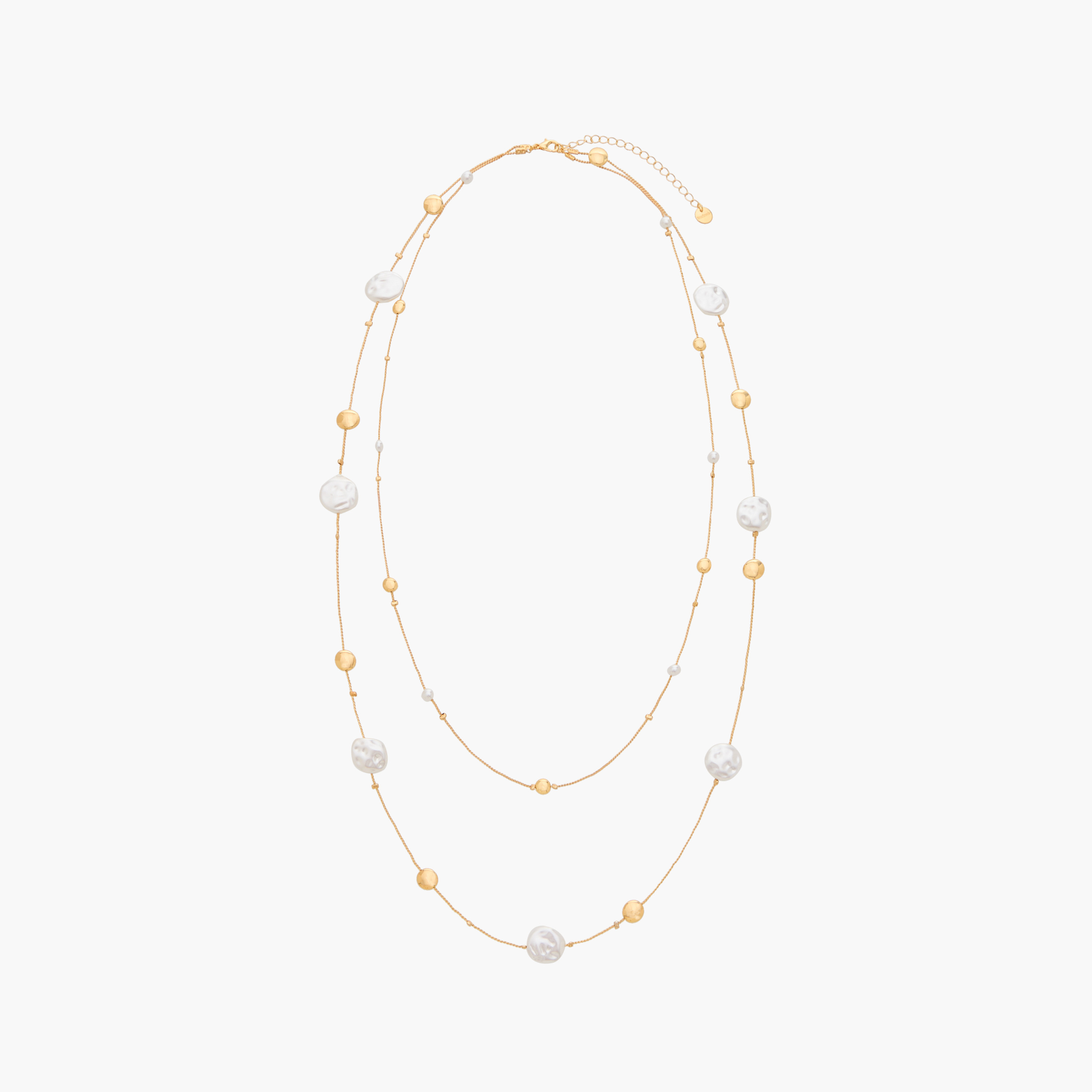 عقد طبقات مزين باللؤلؤ بمشبك إغلاق-women-watchesandjewellery-jewellery-necklacesandpendants-image-2