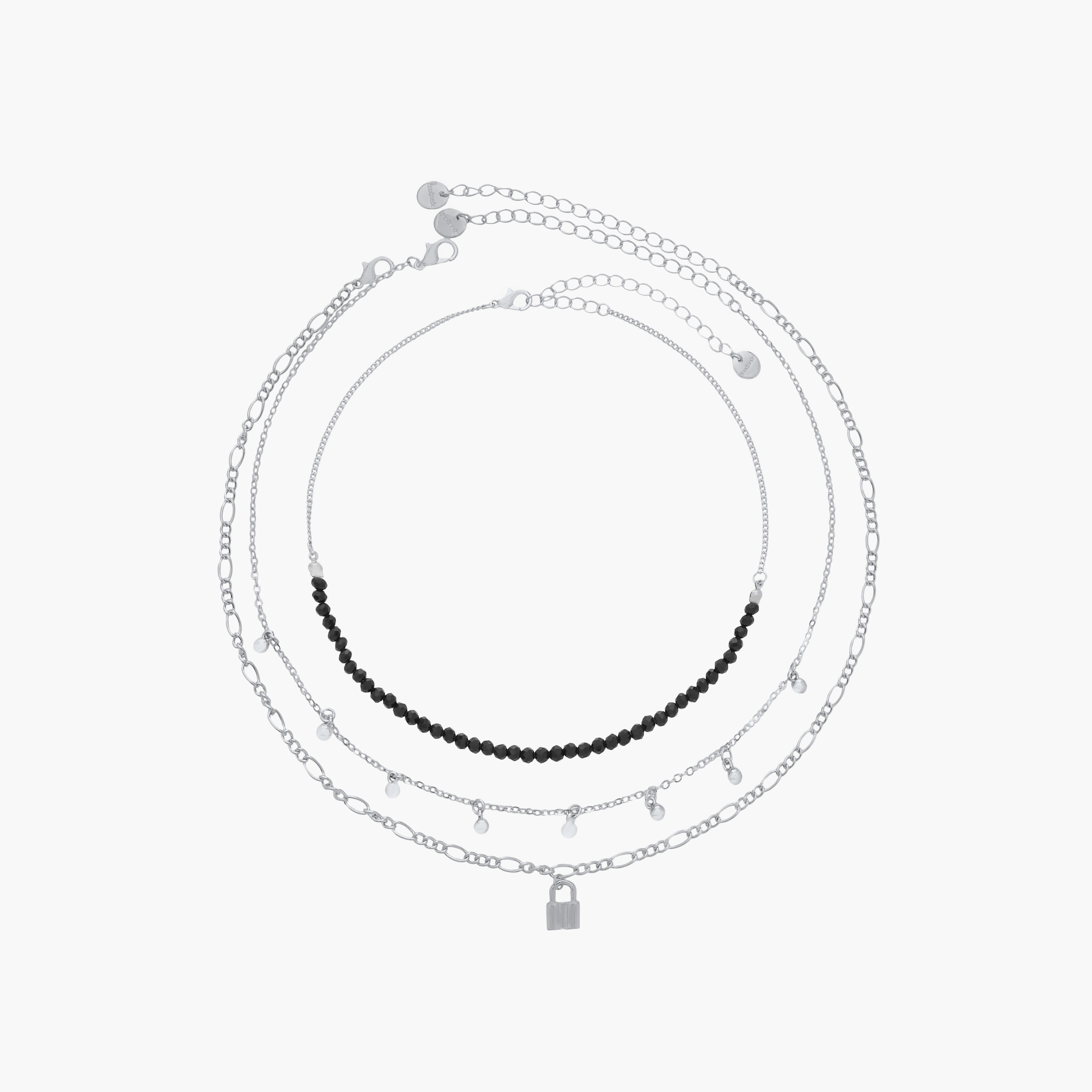 Assorted Metallic Necklace with Lobster Clasp Closure - Set of 3-women-watchesandjewellery-jewellery-necklacesandpendants-image-1