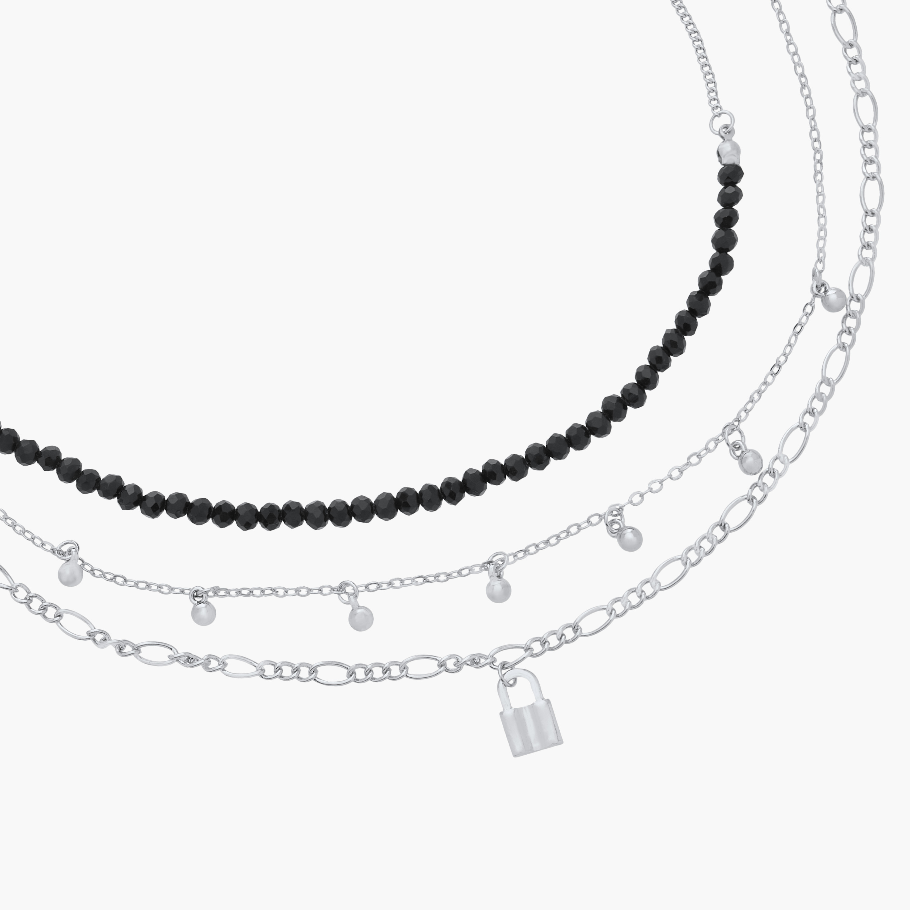 Assorted Metallic Necklace with Lobster Clasp Closure - Set of 3-women-watchesandjewellery-jewellery-necklacesandpendants-image-5