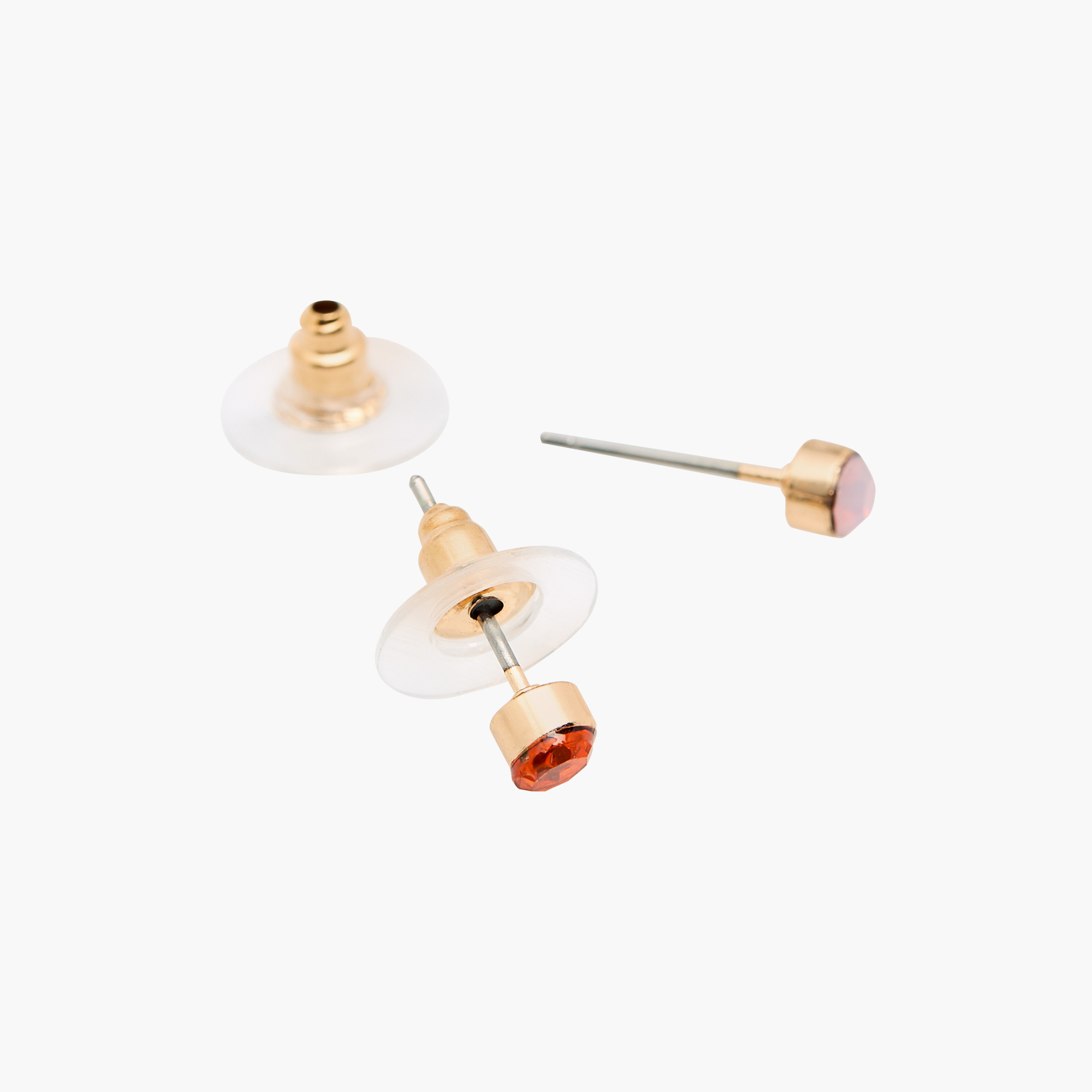 Stone Embellished Stud Earrings with Pushback Closure - Set of 12-women-watchesandjewellery-jewellery-earrings-image-4