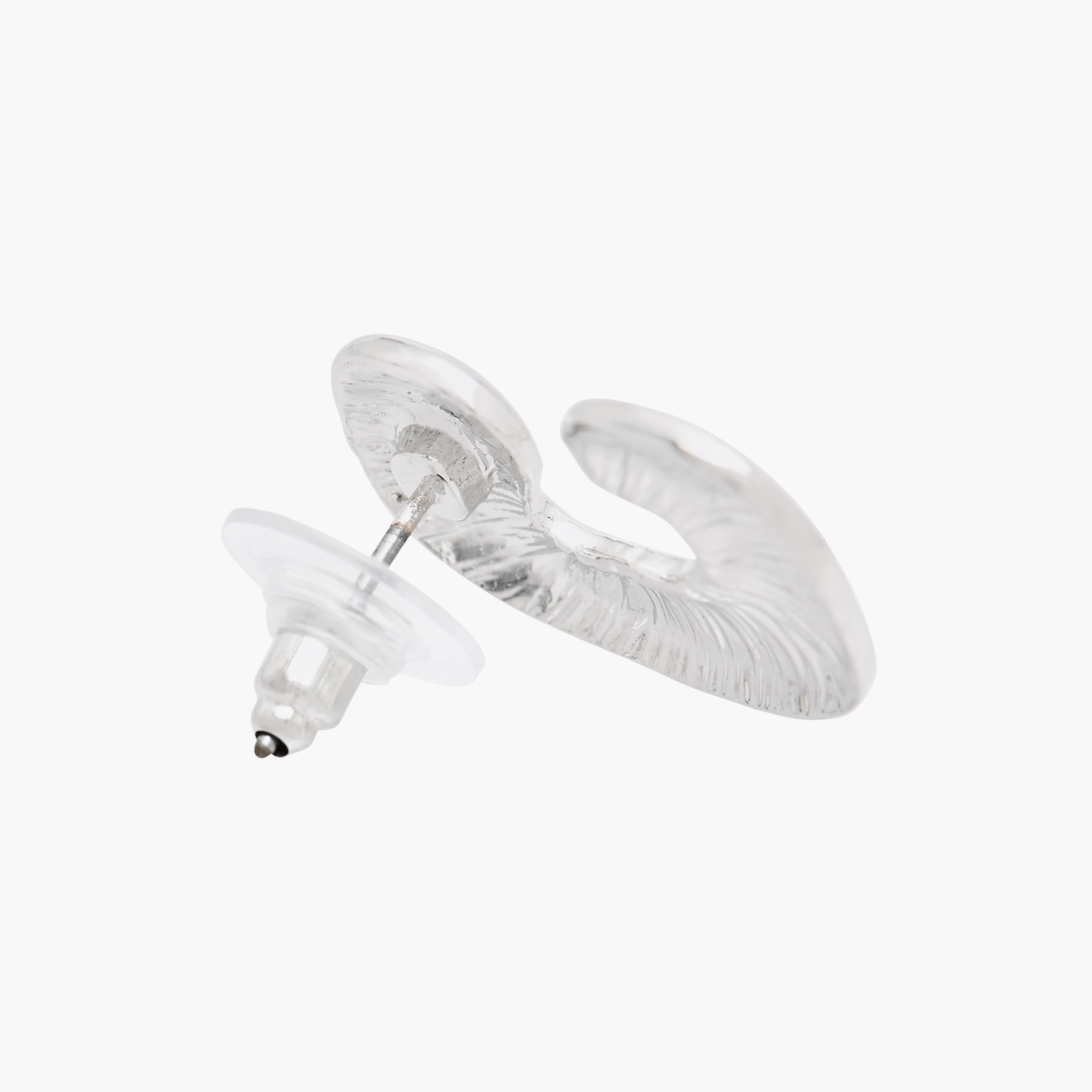 Diamante Embellished C-Shaped Stud Earrings with Pushback Closure - Set of 2-women-watchesandjewellery-jewellery-earrings-image-5