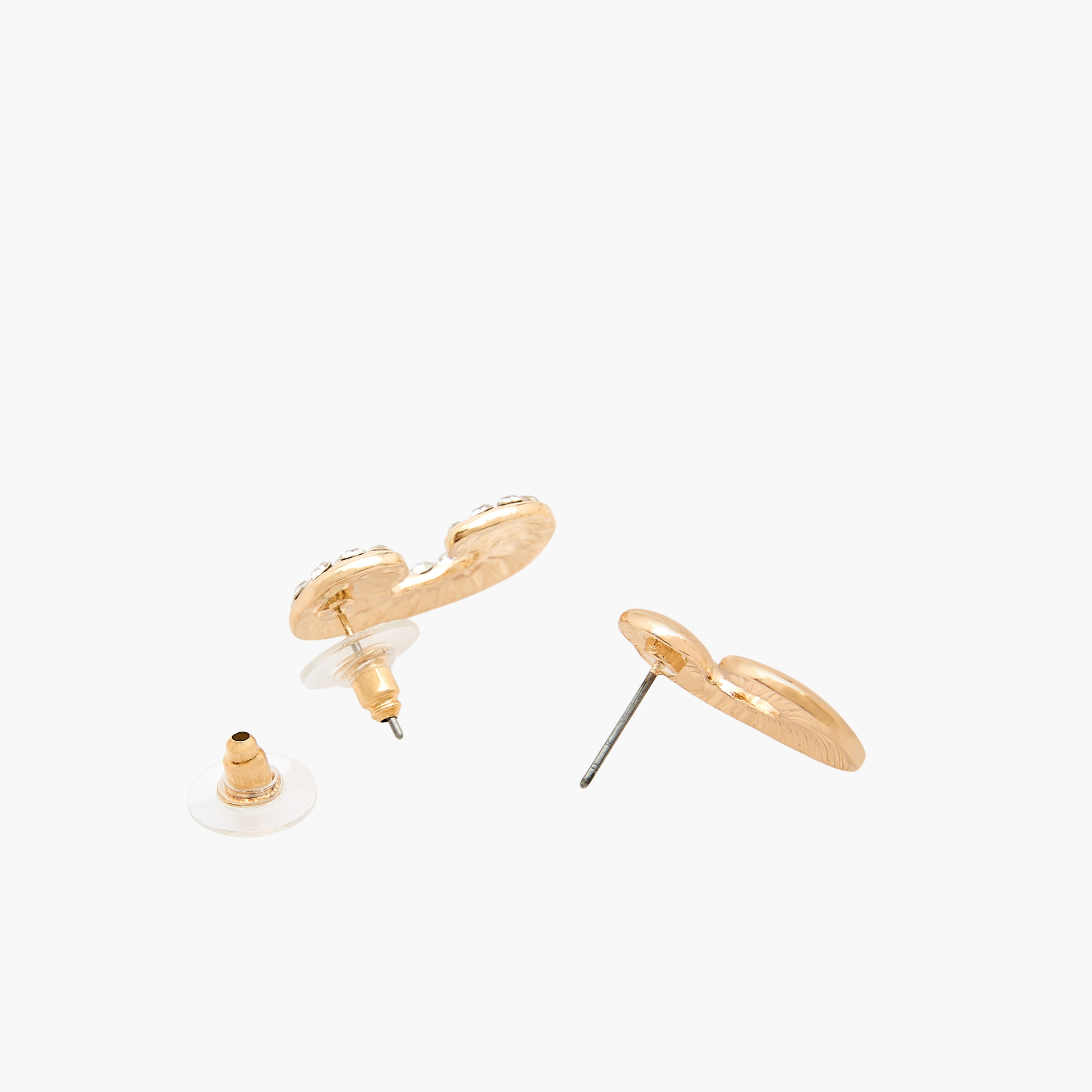 Metallic Earrings with Pushback Closure - Set of 2-women-watchesandjewellery-jewellery-earrings-image-4
