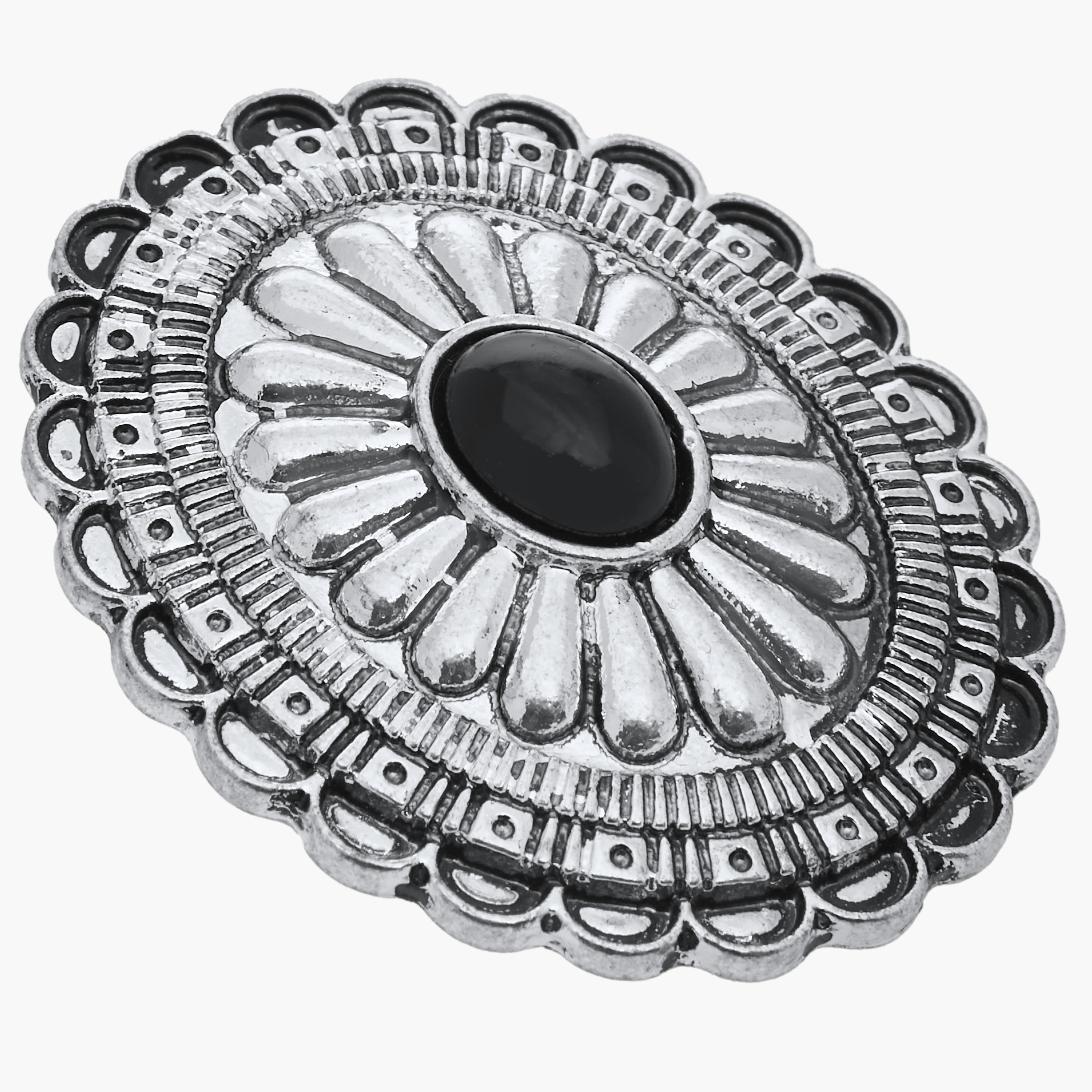 Oxidised Stud Earrings with Pushback Closure-women-watchesandjewellery-jewellery-earrings-image-3