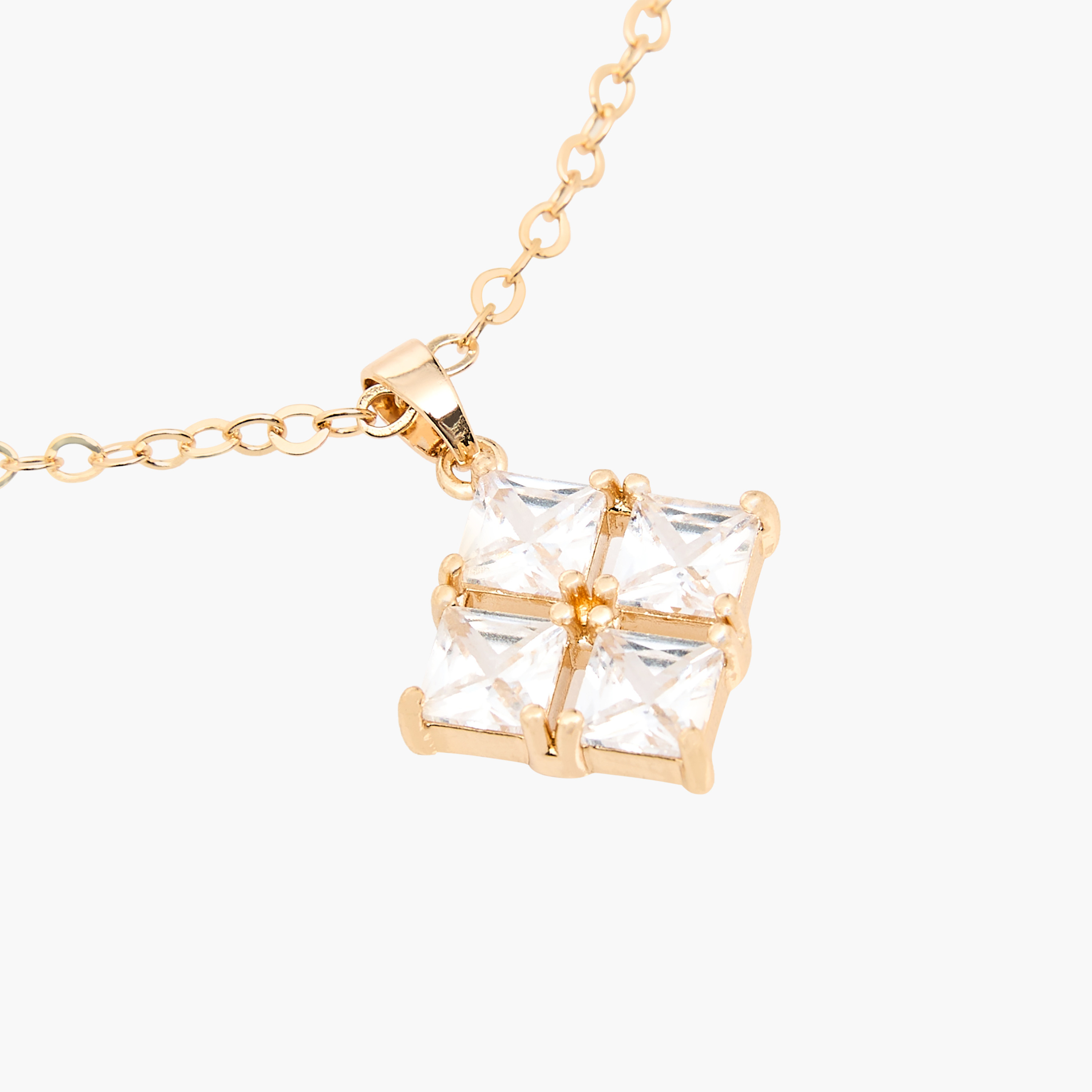 طقم حلق وعقد بدلاية مكعب زركونيا-women-watchesandjewellery-jewellery-jewellerysets-image-5