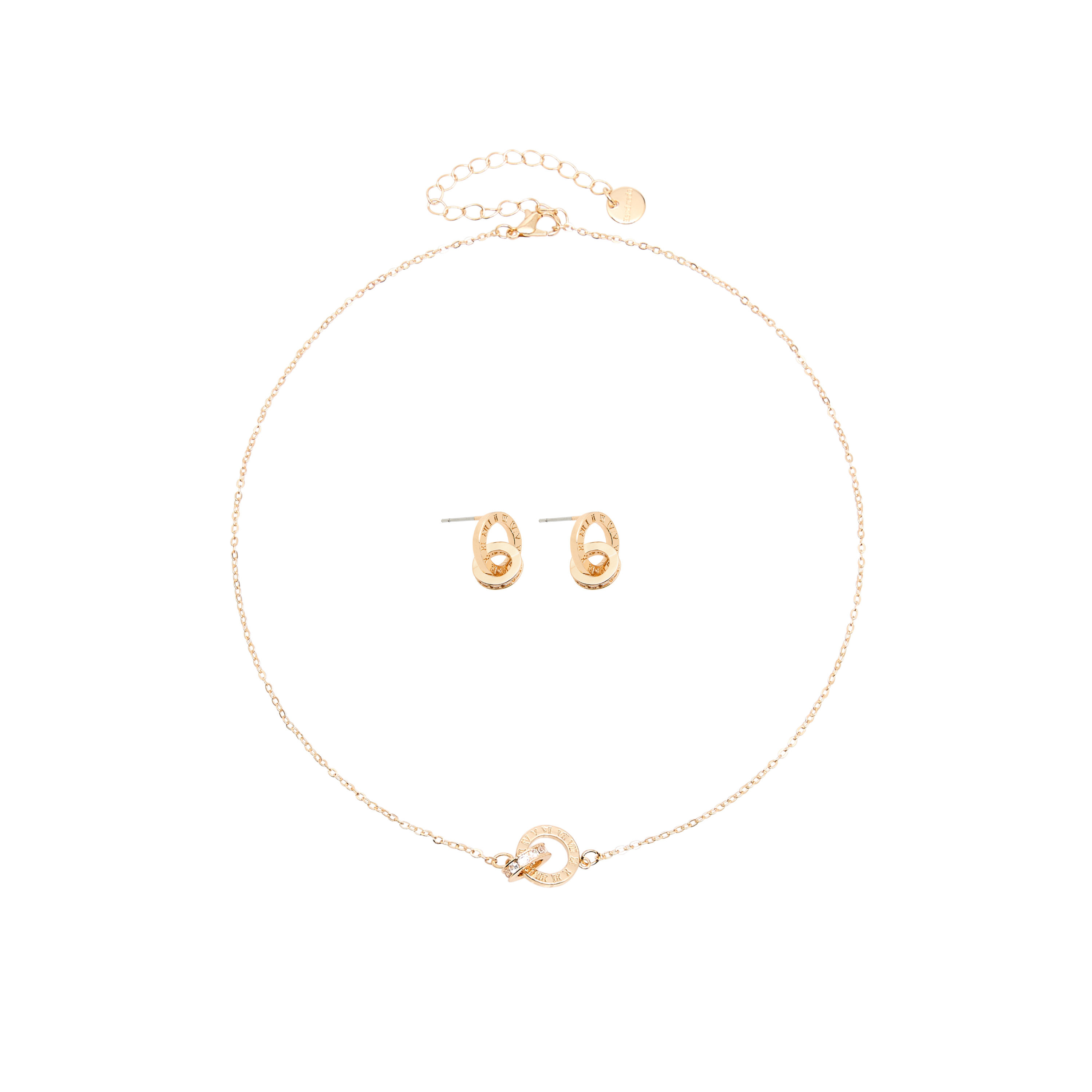 طقم حلق وعقد بدلاية بحجر زيركون-women-watchesandjewellery-jewellery-jewellerysets-image-1