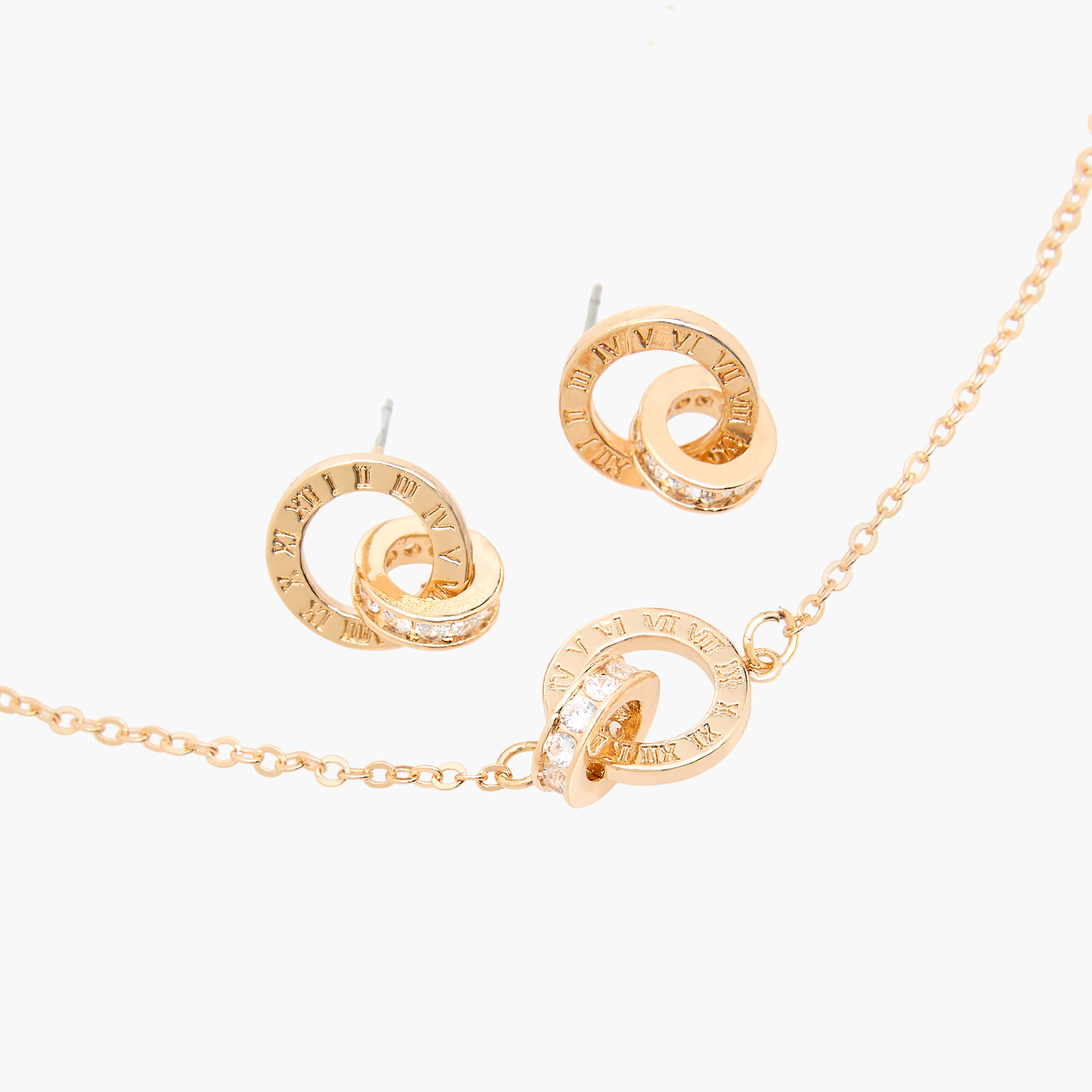 طقم حلق وعقد بدلاية بحجر زيركون-women-watchesandjewellery-jewellery-jewellerysets-image-4