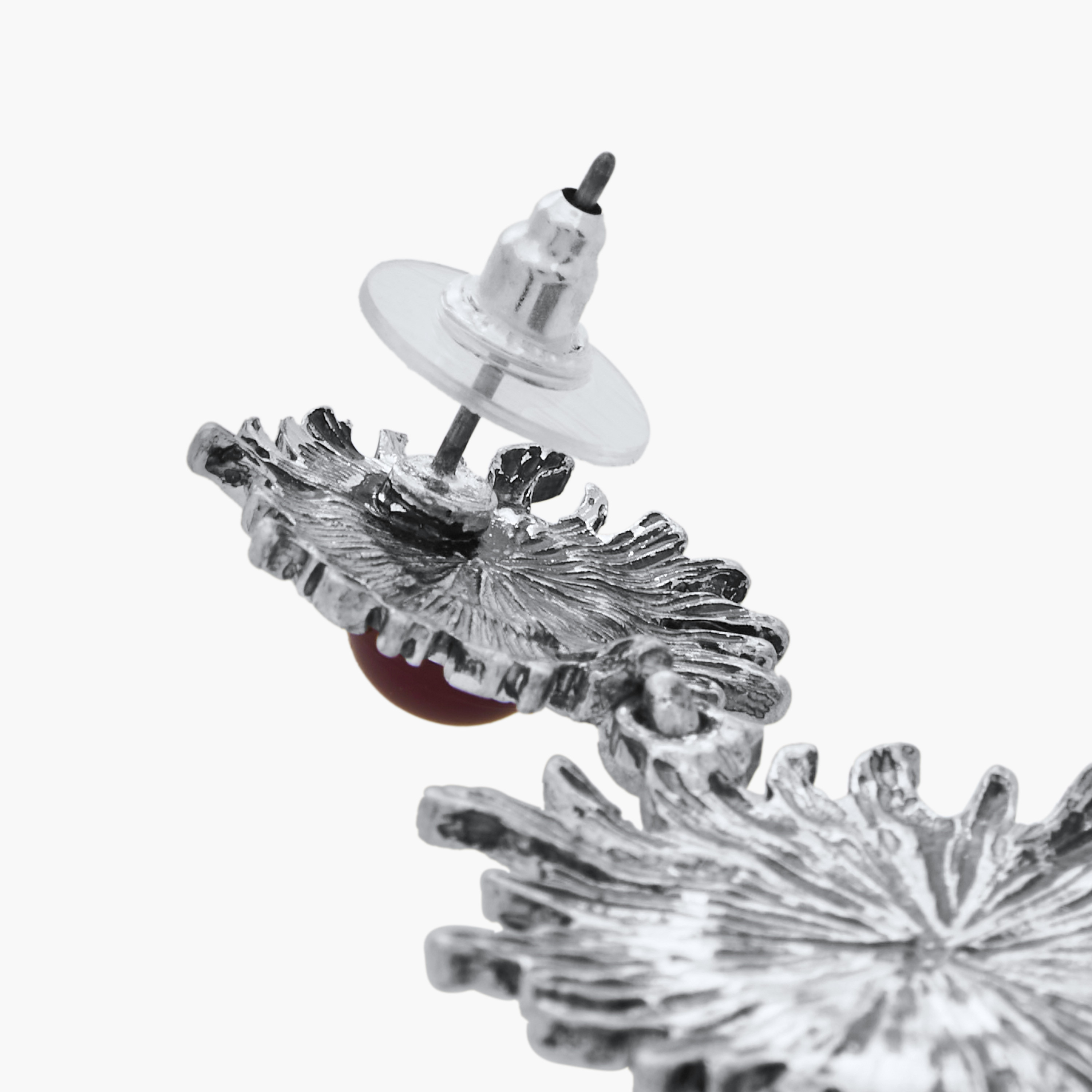 Oxidised Embellished Dangler Earrings with Pushback Closure-women-watchesandjewellery-jewellery-earrings-image-4