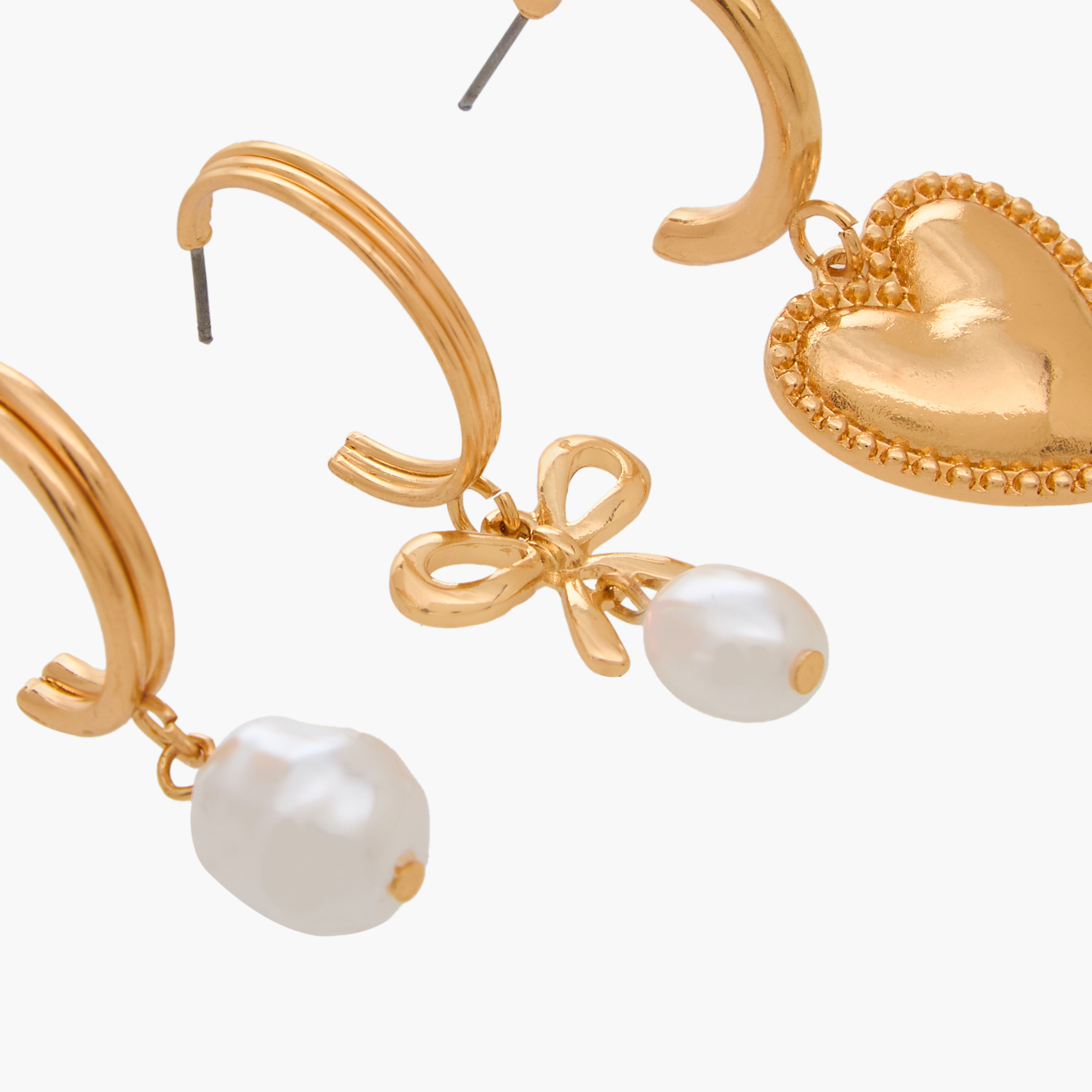 Assorted Earrings with Pushback Closure-women-watchesandjewellery-jewellery-earrings-image-3