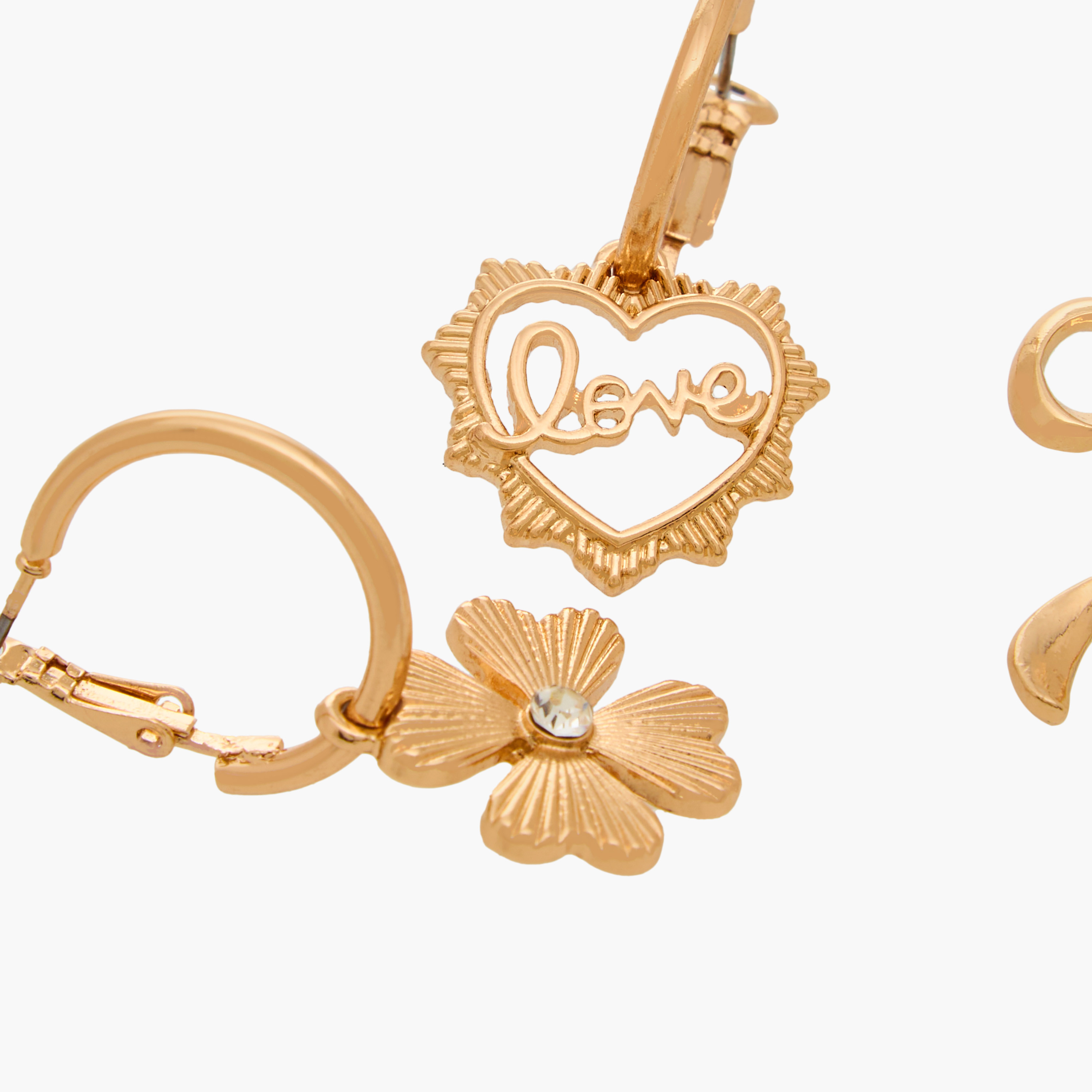 Assorted Earrings with Hinged Closure - Set of 3-women-watchesandjewellery-jewellery-earrings-image-5