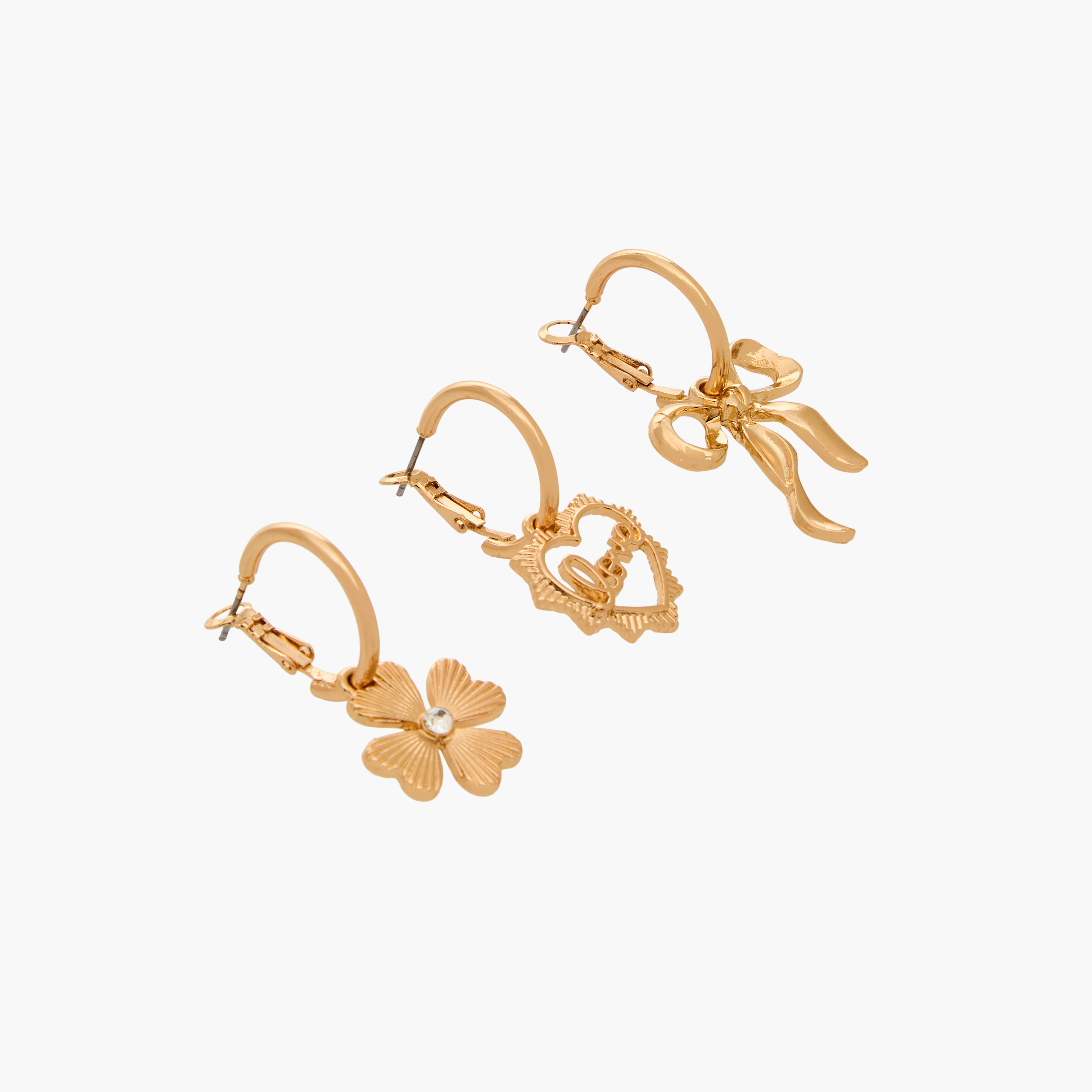 Assorted Earrings with Hinged Closure - Set of 3-women-watchesandjewellery-jewellery-earrings-image-6