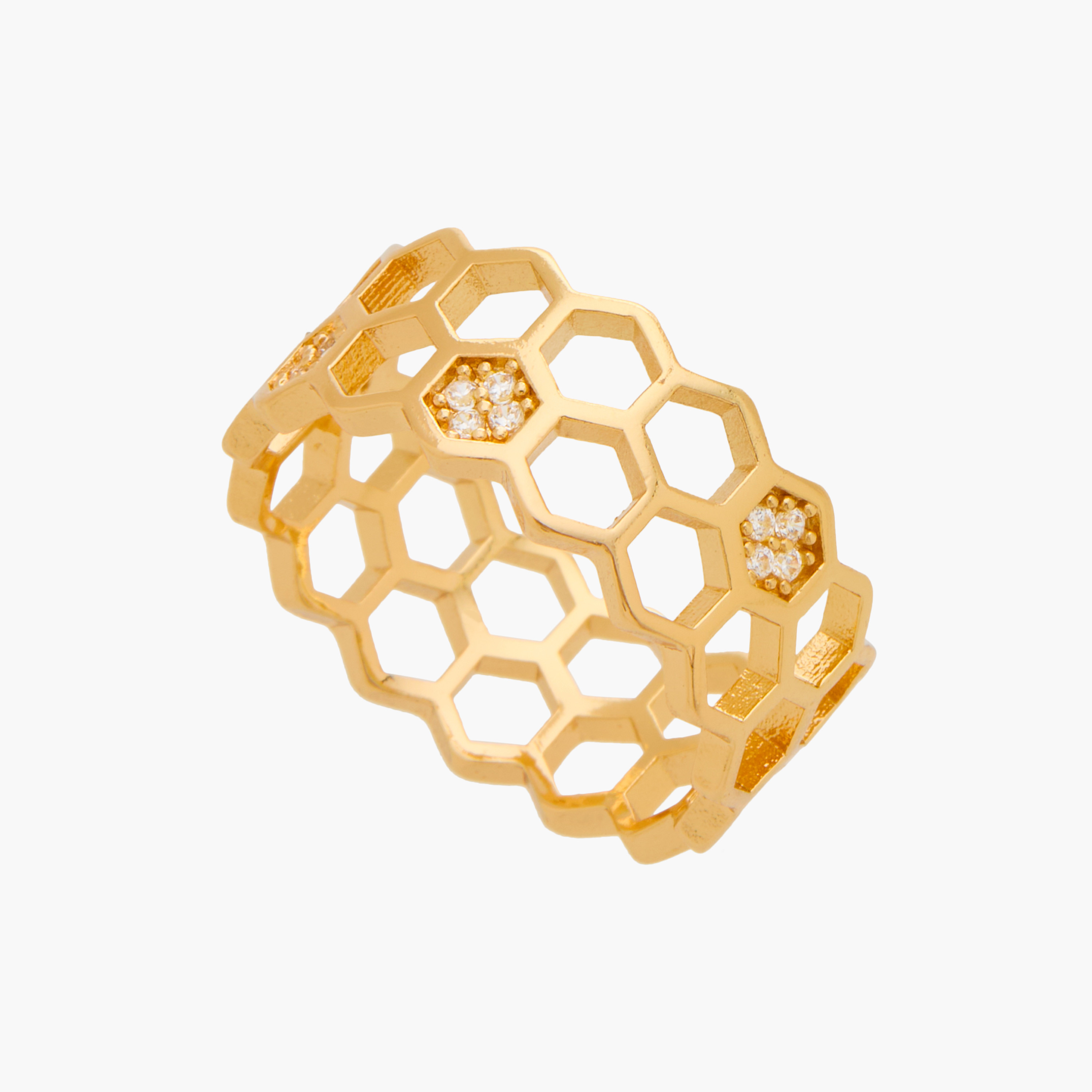 خاتم مزين بحجر زيركون - صغير لمتوسط-women-watchesandjewellery-jewellery-rings-image-3