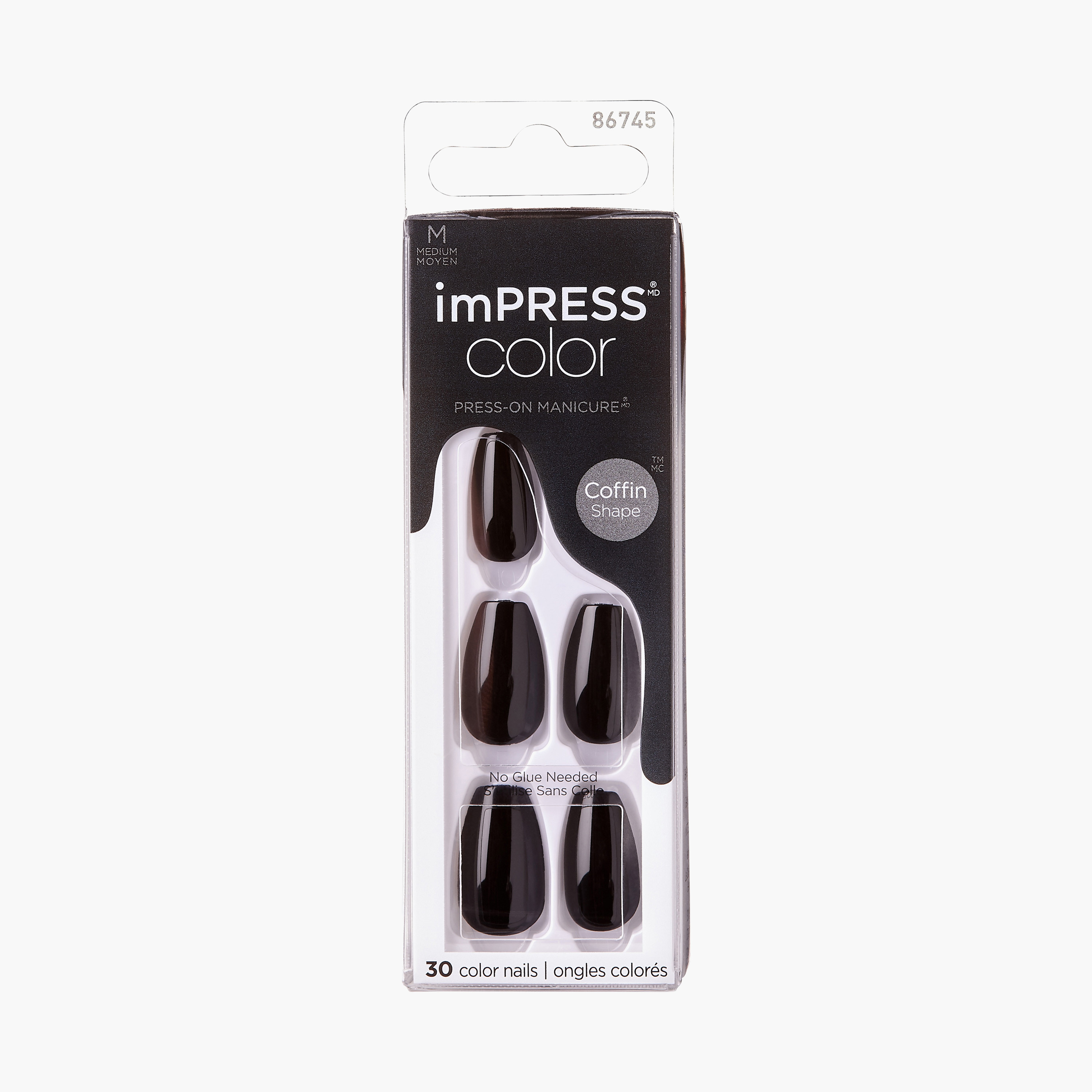 Kiss Cosmetics imPRESS Coffin Shape 30-Piece Press-On Nails Set-beautyandpersonalcare-makeup-nails-artificialnails-image-1