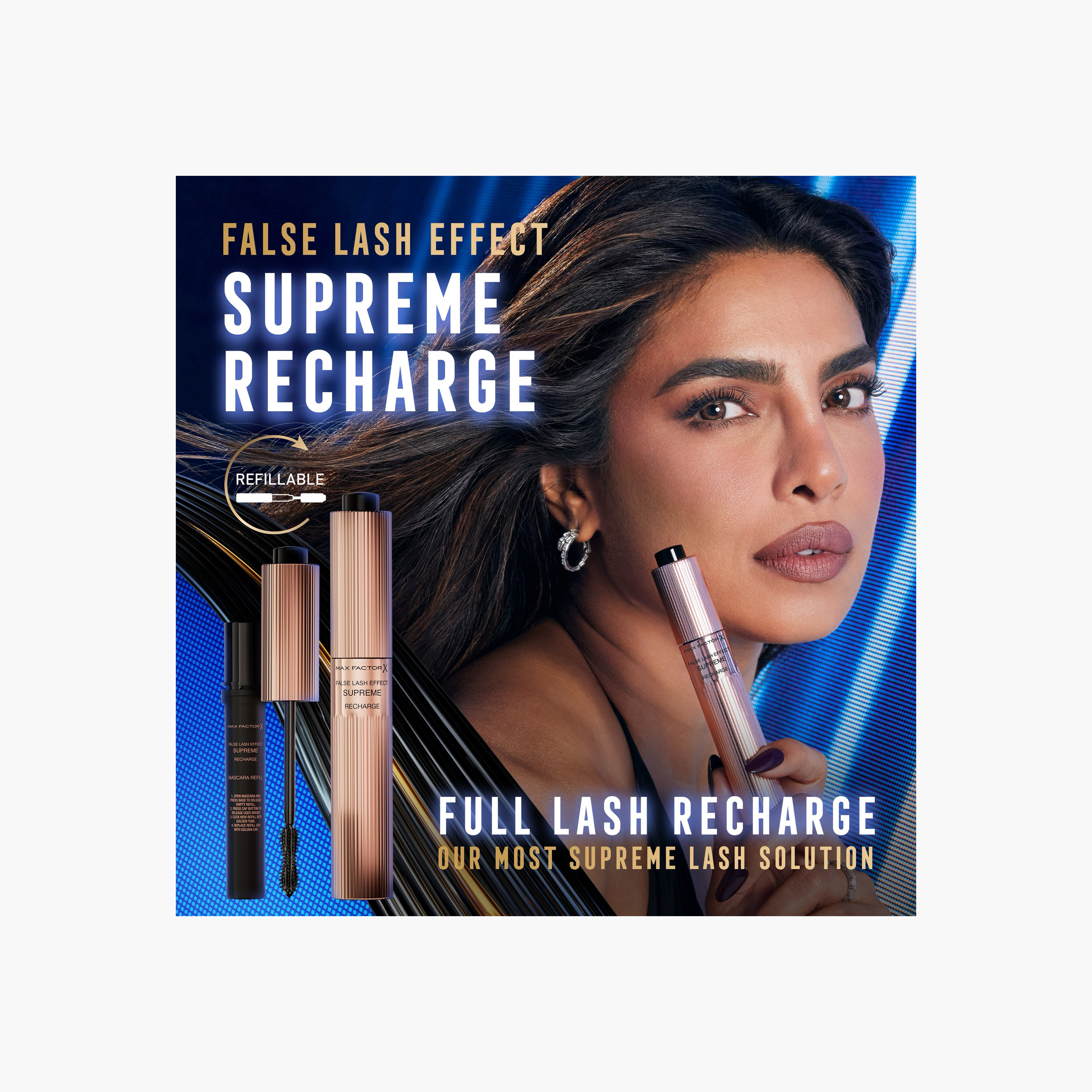 Max Factor False Lash Effect Supreme Recharge Mascara - Black, 8ml-beautyandpersonalcare-makeup-eyes-mascaras-image-4