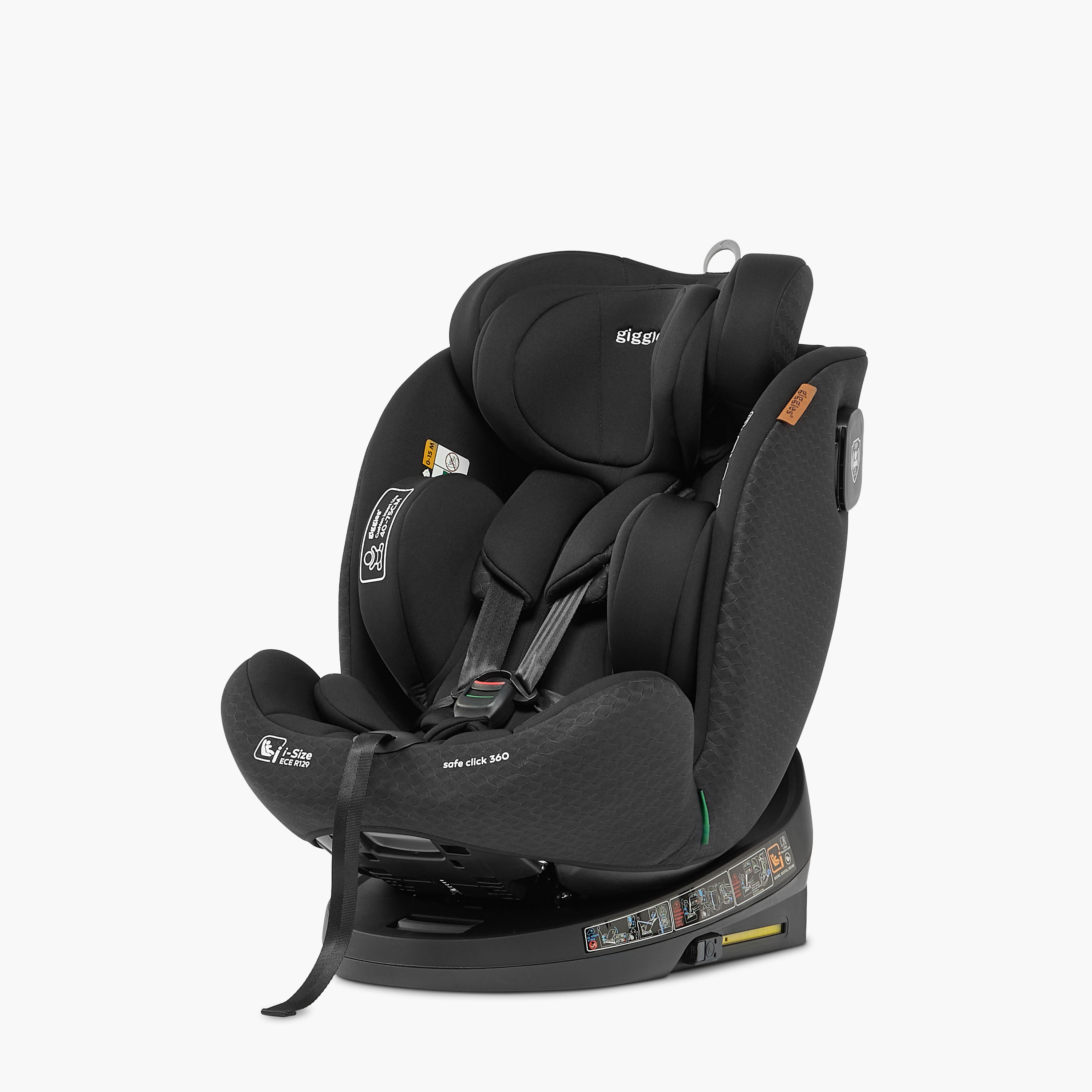 Giggles Safe Click i-Size Infant Car Seat with 5-Point Safety Harness,360-rotation and ISOFIX System-baby-gear-carseats-image-1