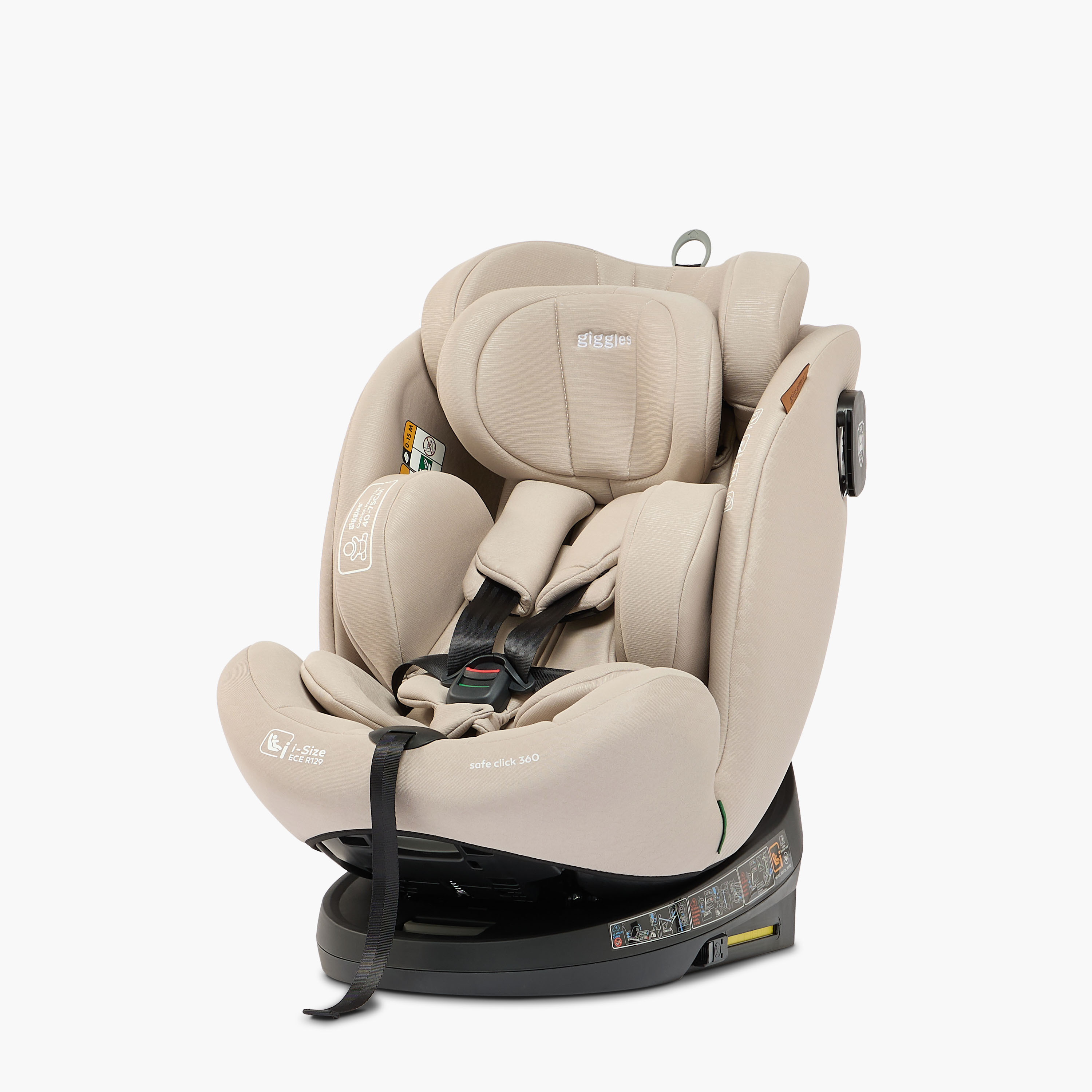 Giggles Safe Click i-Size Infant Car Seat with 5-Point Safety Harness,360-rotation and ISOFIX System-baby-gear-carseats-image-1