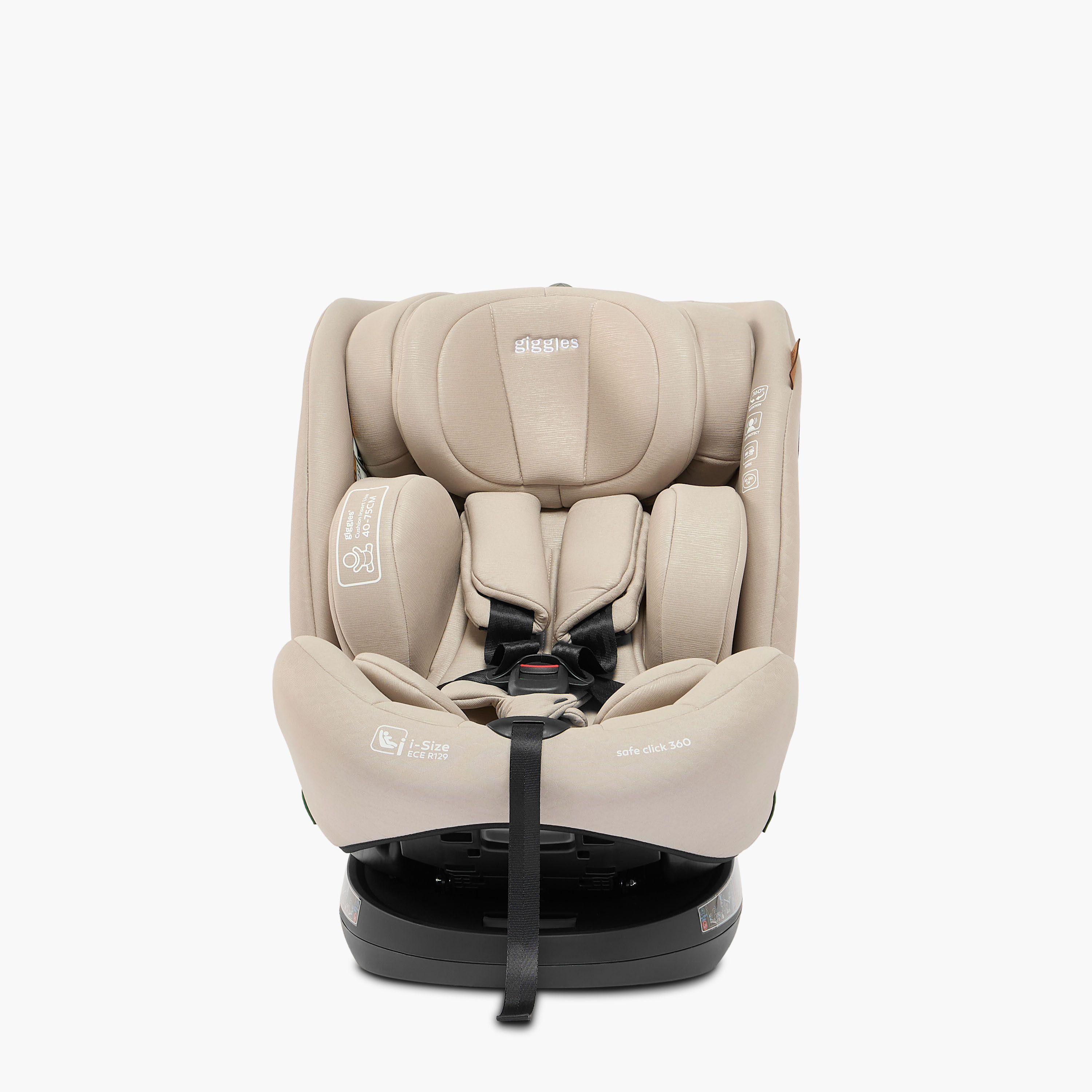 Giggles Safe Click i-Size Infant Car Seat with 5-Point Safety Harness,360-rotation and ISOFIX System-baby-gear-carseats-image-2