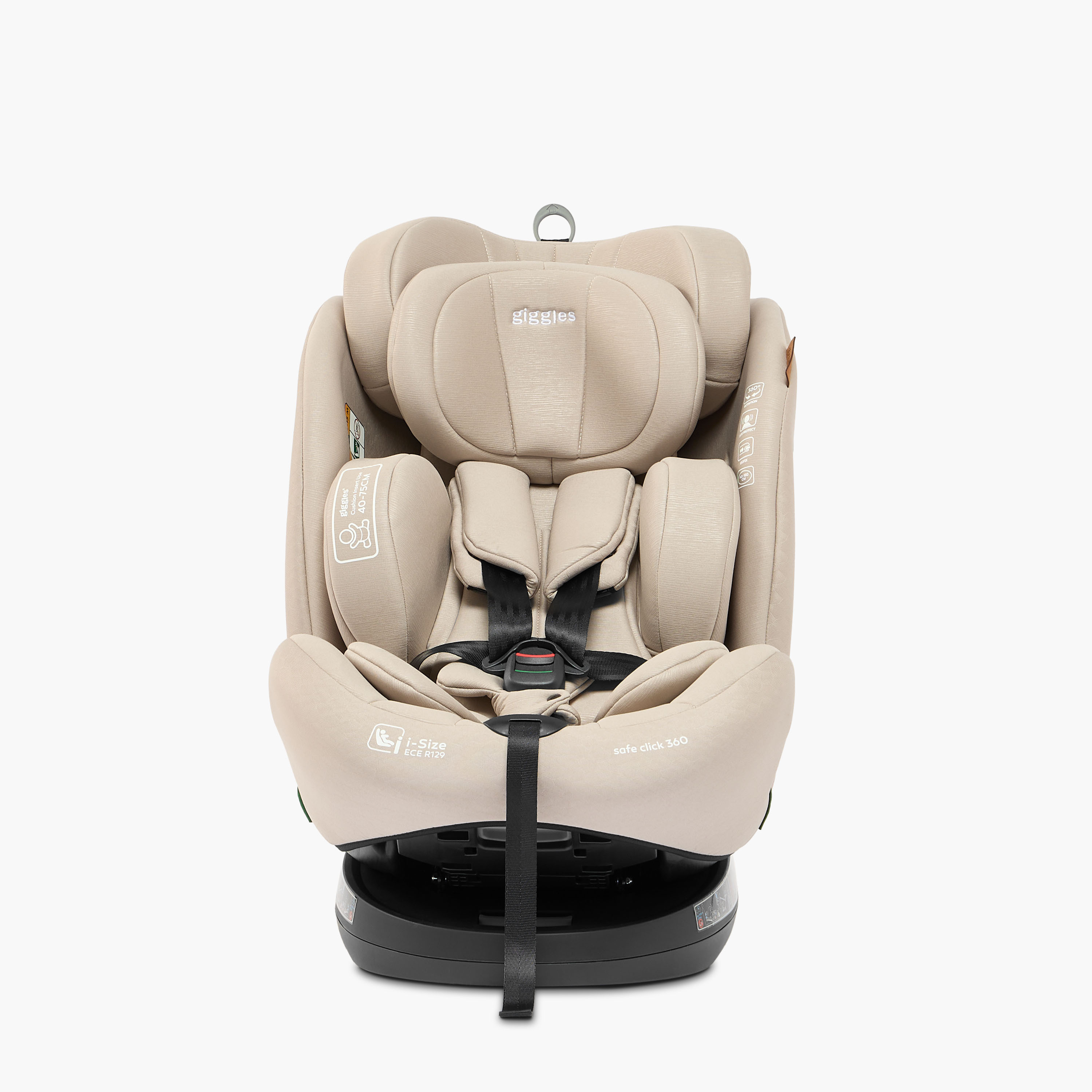 Giggles Safe Click i-Size Infant Car Seat with 5-Point Safety Harness,360-rotation and ISOFIX System-baby-gear-carseats-image-3