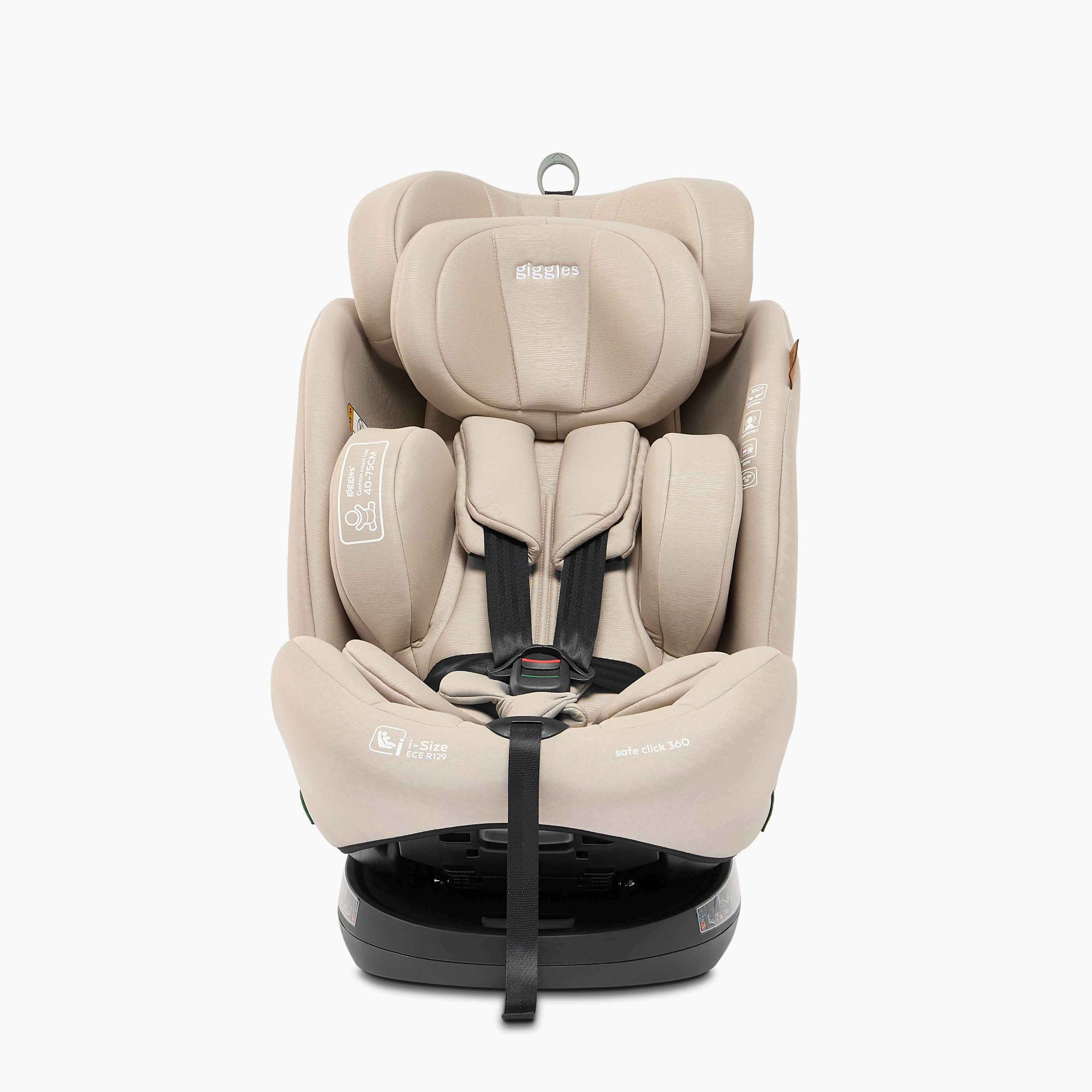 Giggles Safe Click i-Size Infant Car Seat with 5-Point Safety Harness,360-rotation and ISOFIX System-baby-gear-carseats-image-5