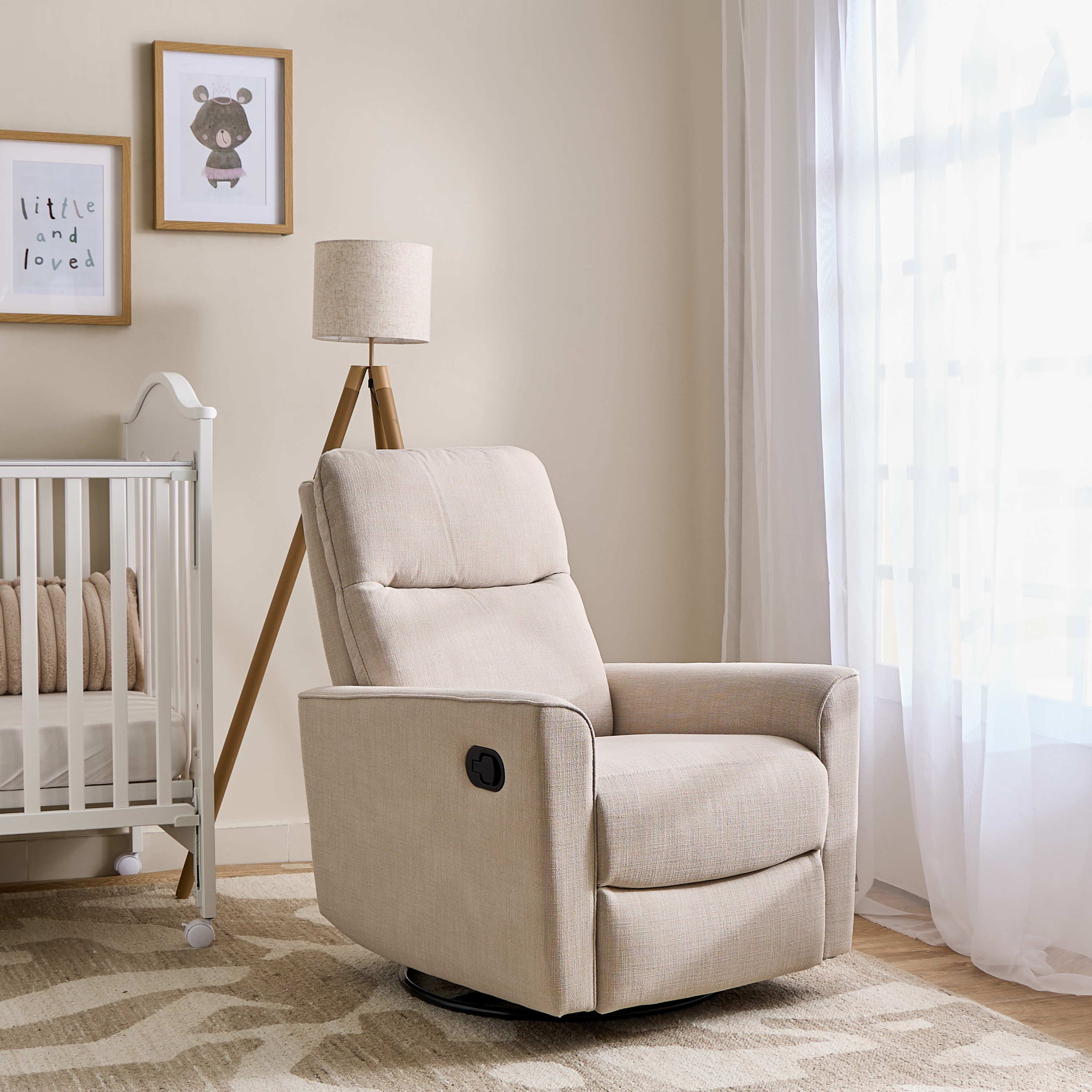 Giggles Felix Nursery Recliner with Swivel Motion-baby-nursery-furniture-rockingchairs-image-1