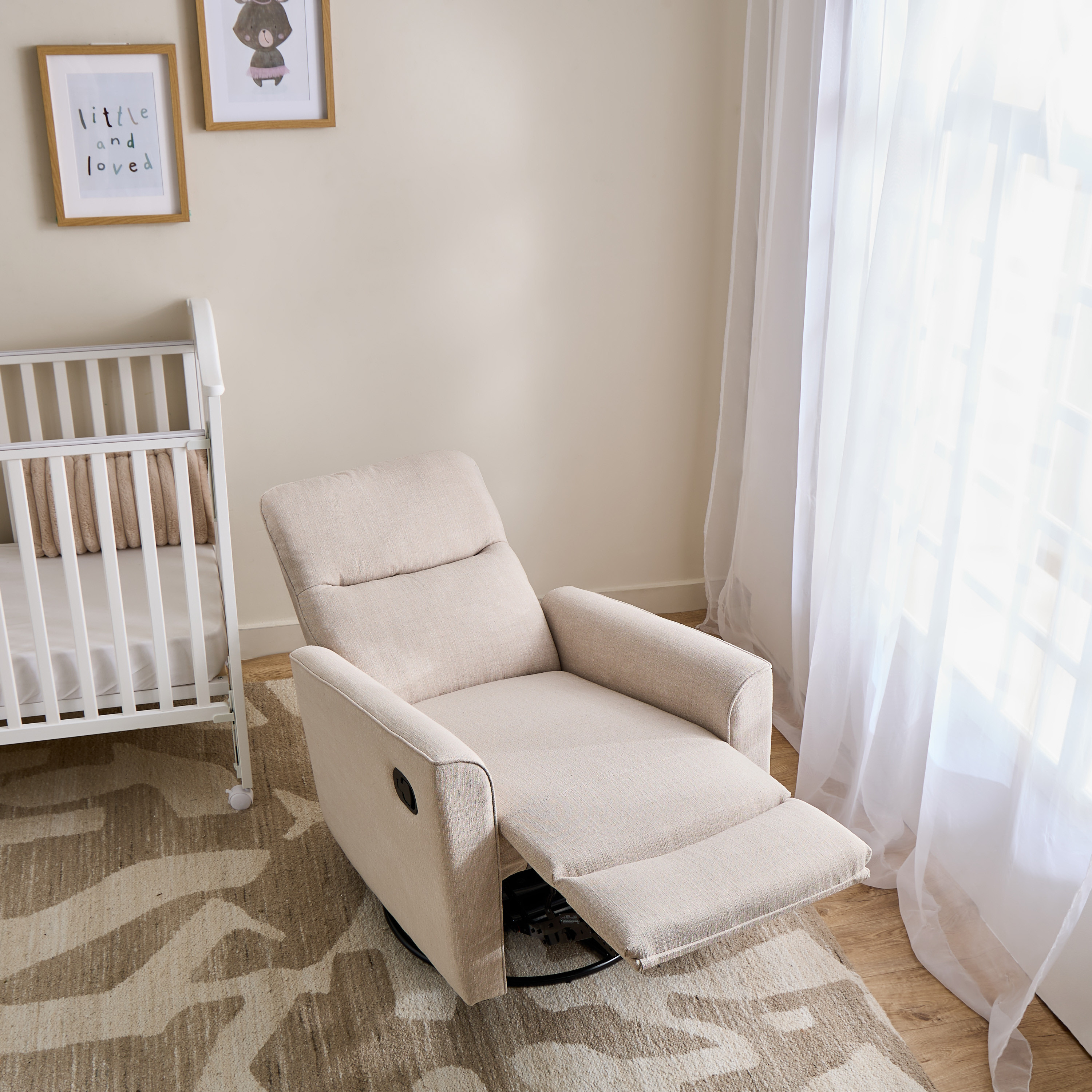 Giggles Felix Nursery Recliner with Swivel Motion-baby-nursery-furniture-rockingchairs-image-3
