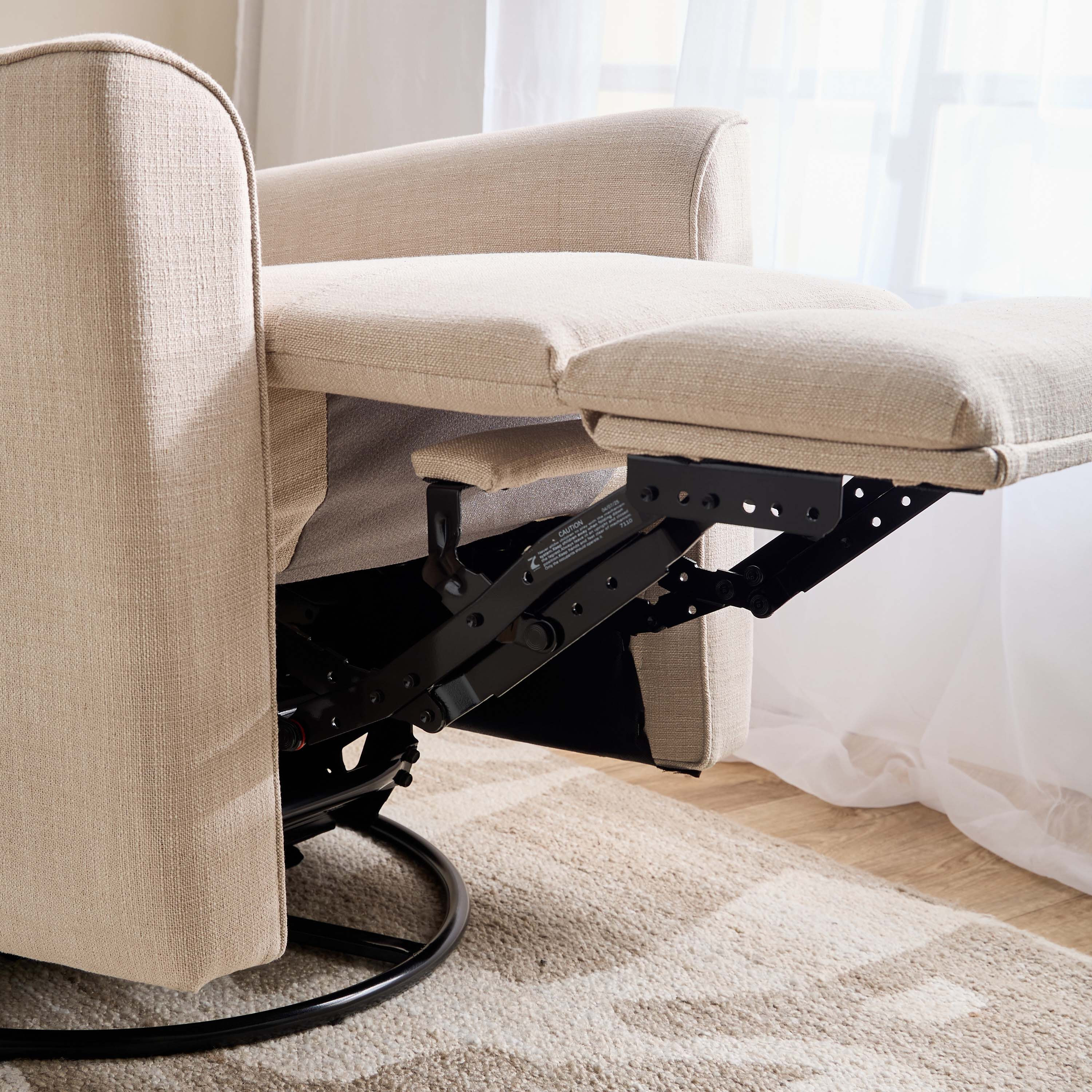 Giggles Felix Nursery Recliner with Swivel Motion-baby-nursery-furniture-rockingchairs-image-6