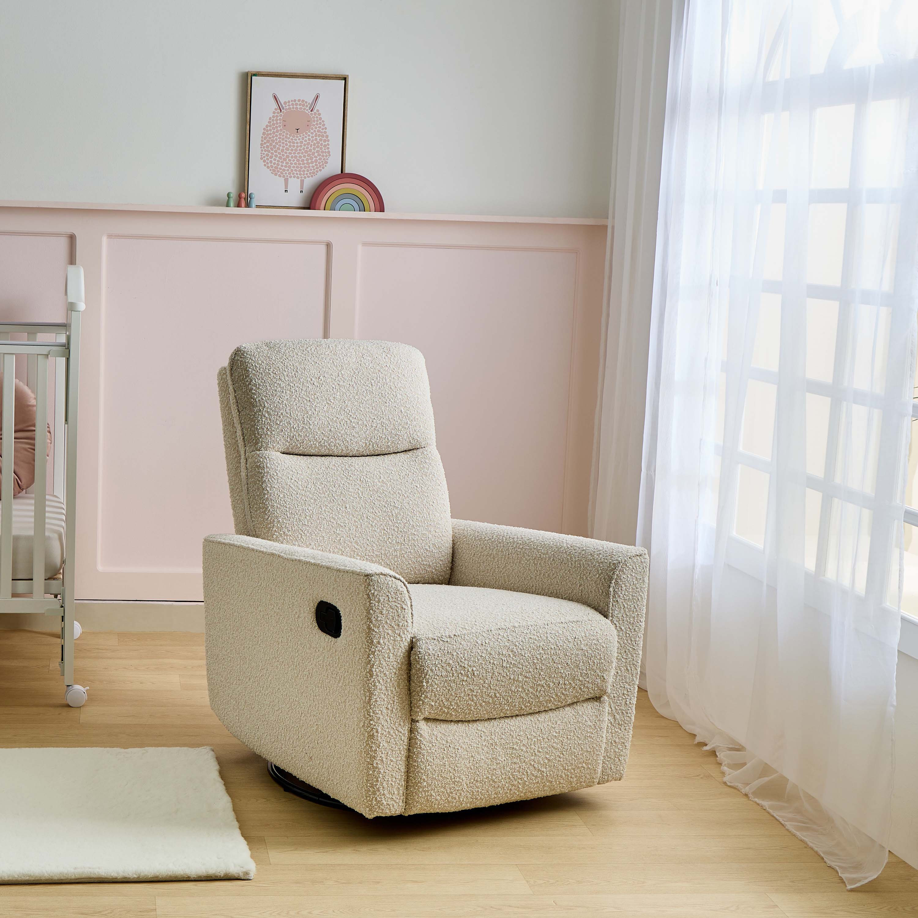 Giggles Felix Nursery Recliner with Swivel Motion-baby-nursery-furniture-rockingchairs-image-1