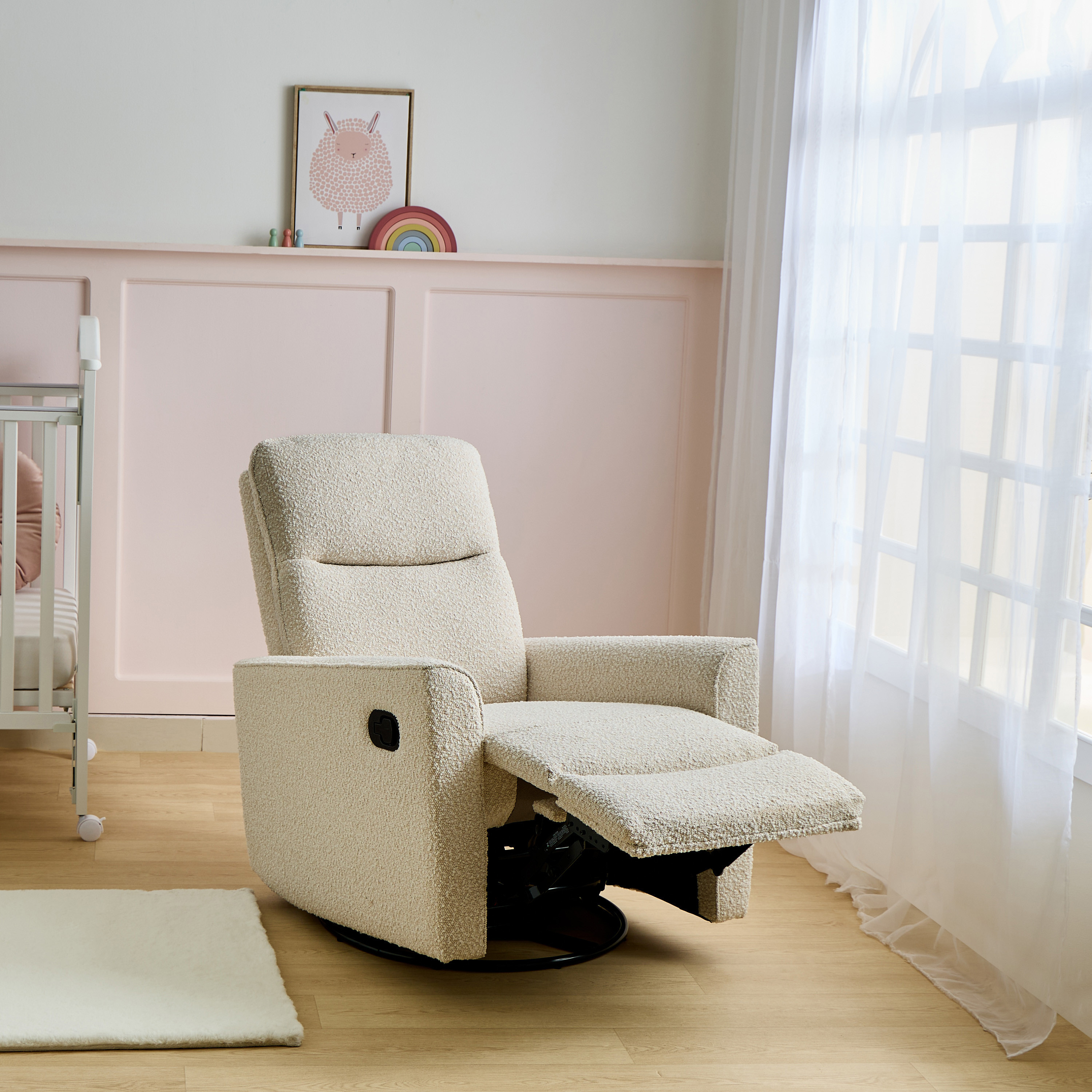 Giggles Felix Nursery Recliner with Swivel Motion-baby-nursery-furniture-rockingchairs-image-2