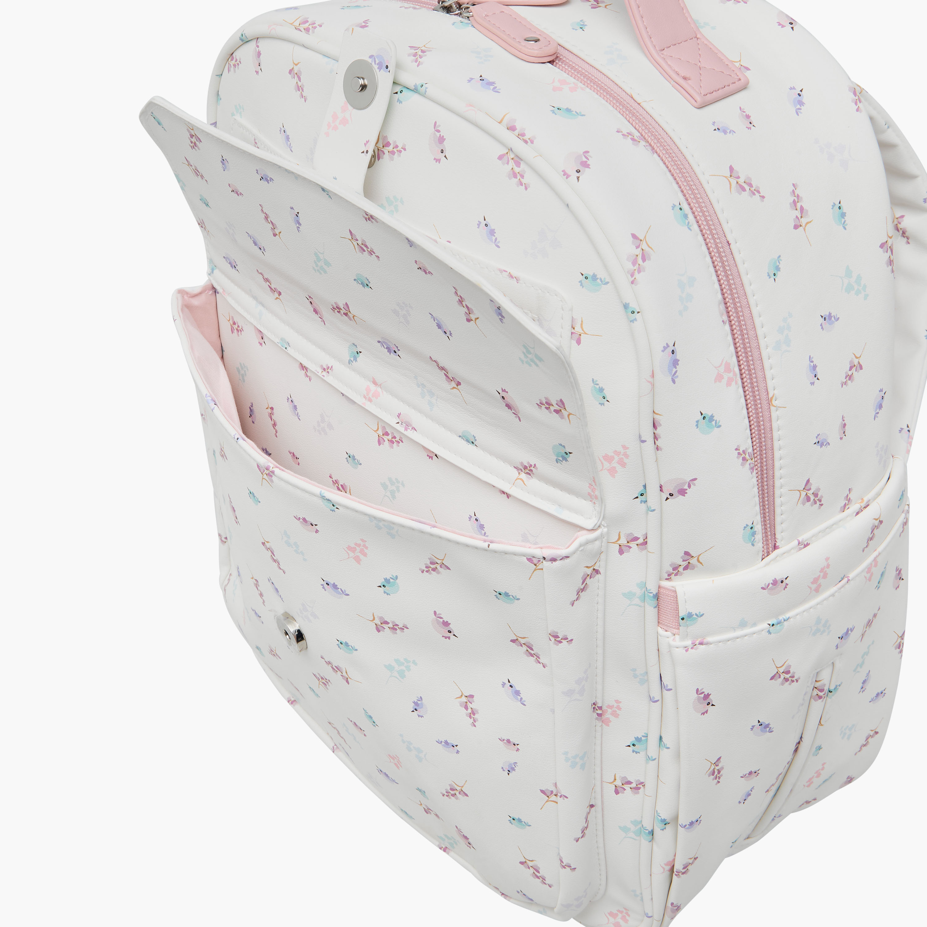 Giggles Bird Print Diaper Backpack with Adjustable Straps-baby-diapering-diaperbags-image-11