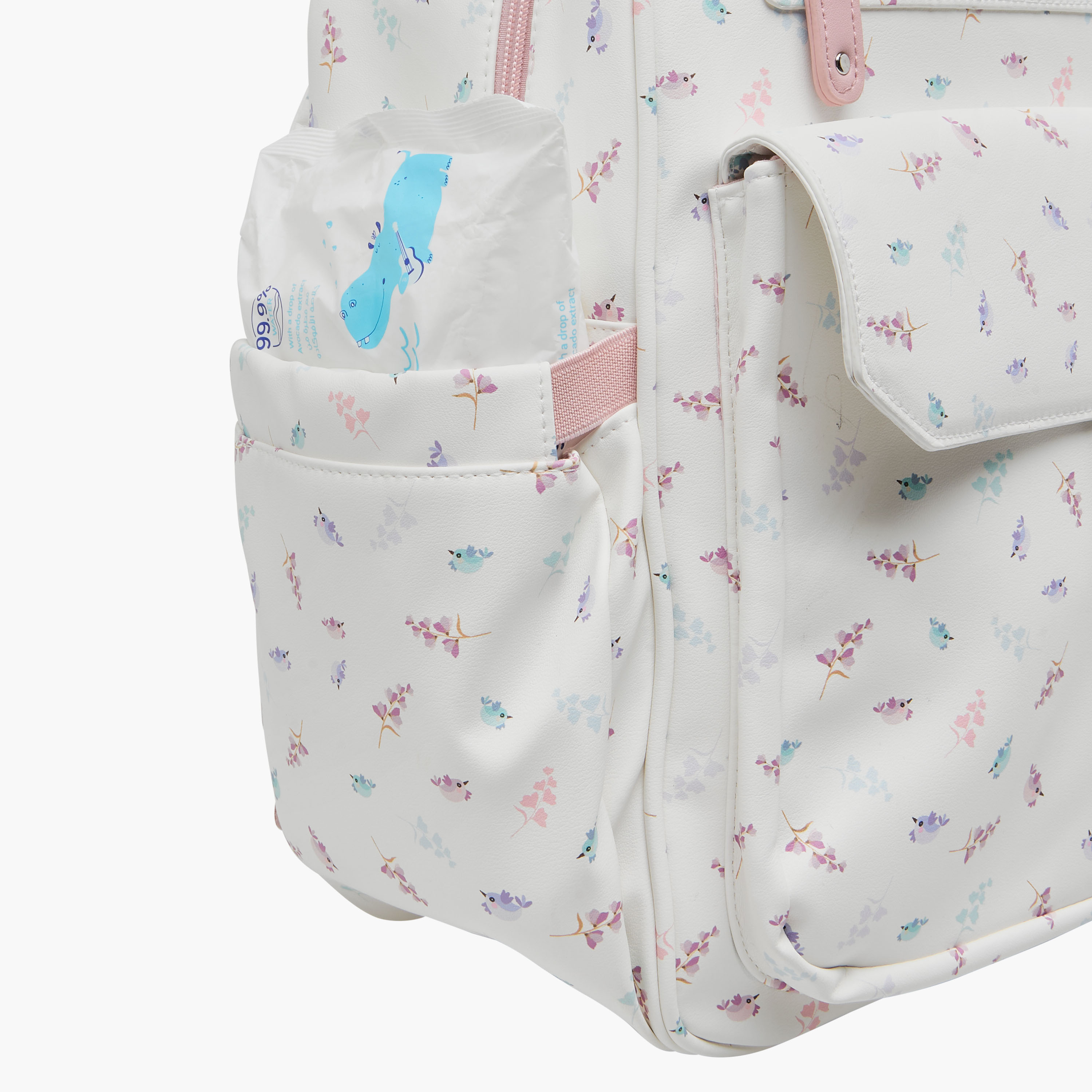 Giggles Bird Print Diaper Backpack with Adjustable Straps-baby-diapering-diaperbags-image-14
