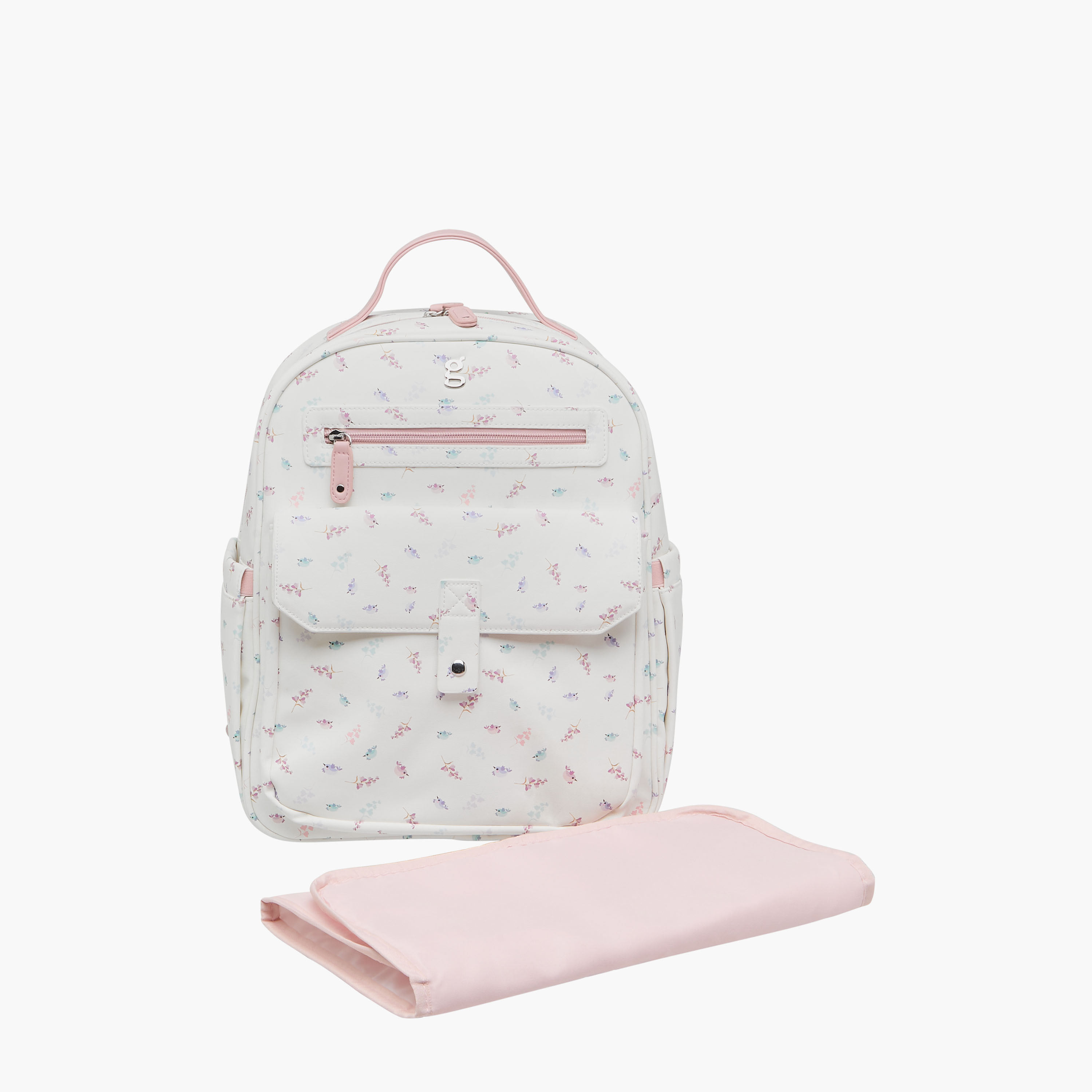 Giggles Bird Print Diaper Backpack with Adjustable Straps-baby-diapering-diaperbags-image-2