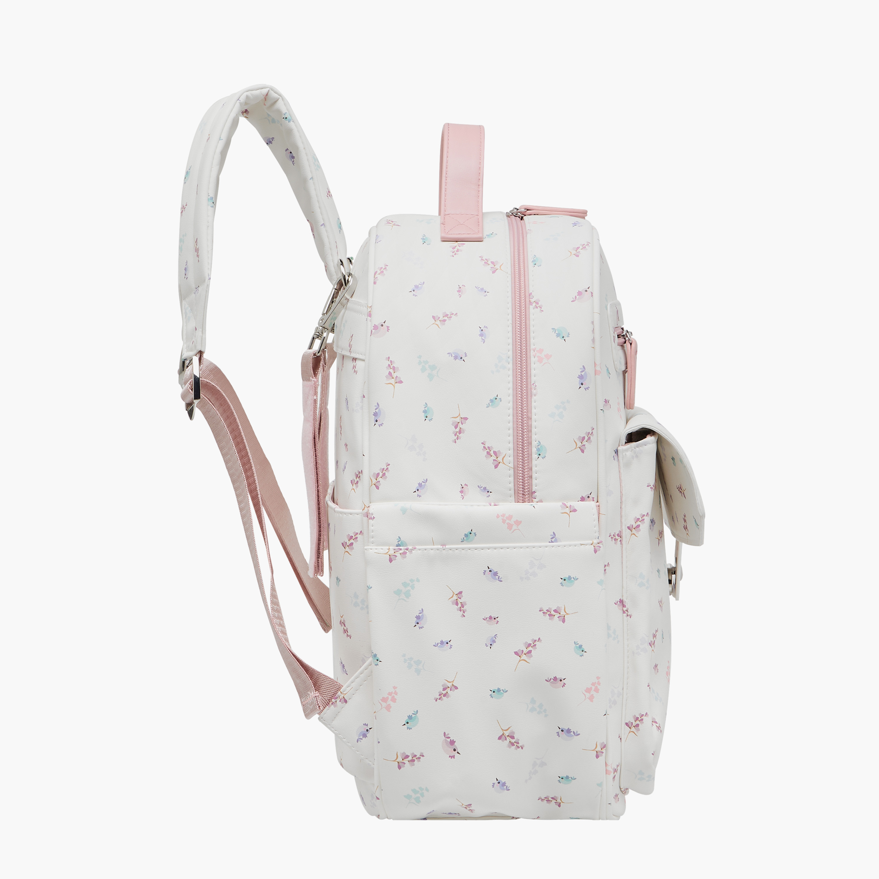 Giggles Bird Print Diaper Backpack with Adjustable Straps-baby-diapering-diaperbags-image-6