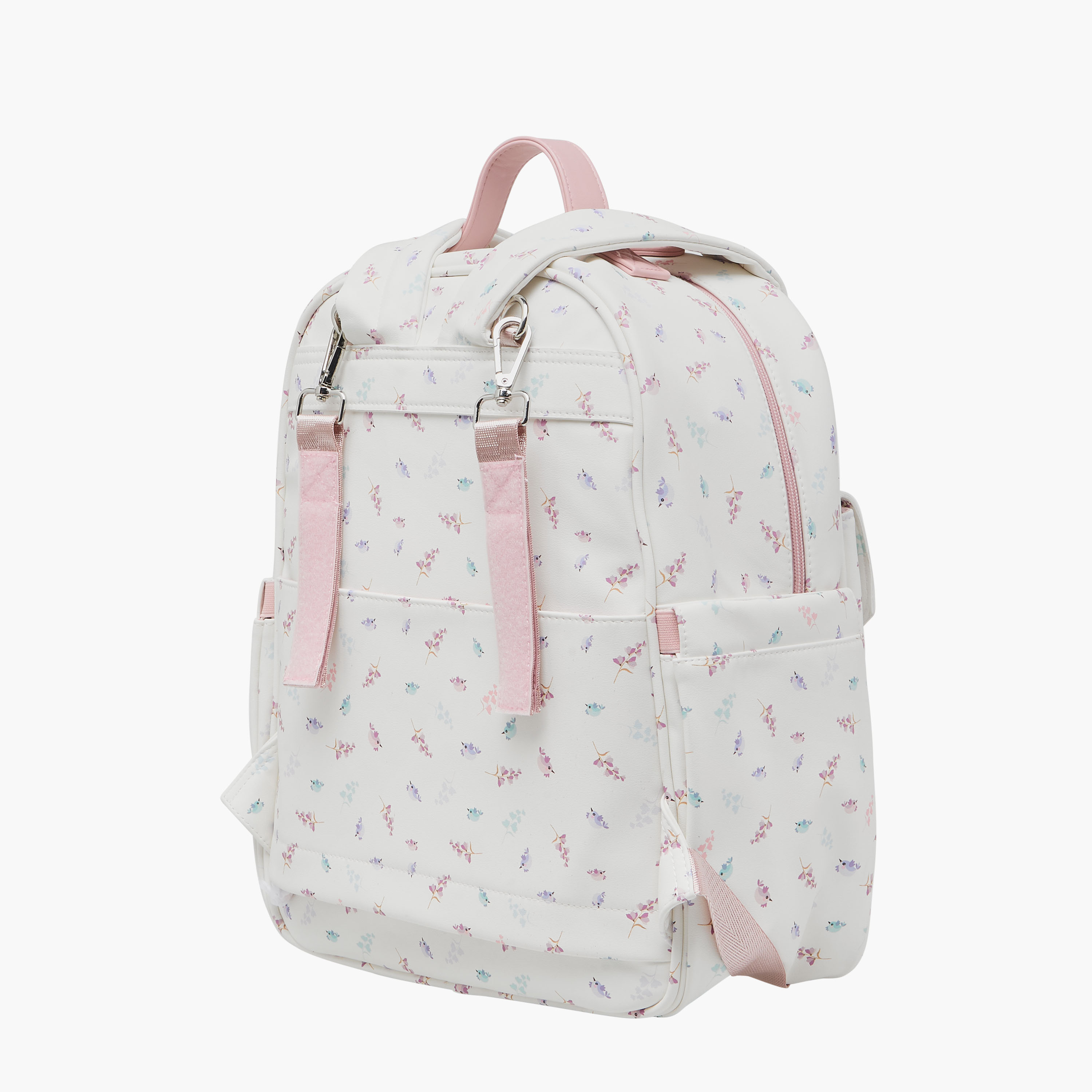 Giggles Bird Print Diaper Backpack with Adjustable Straps-baby-diapering-diaperbags-image-7