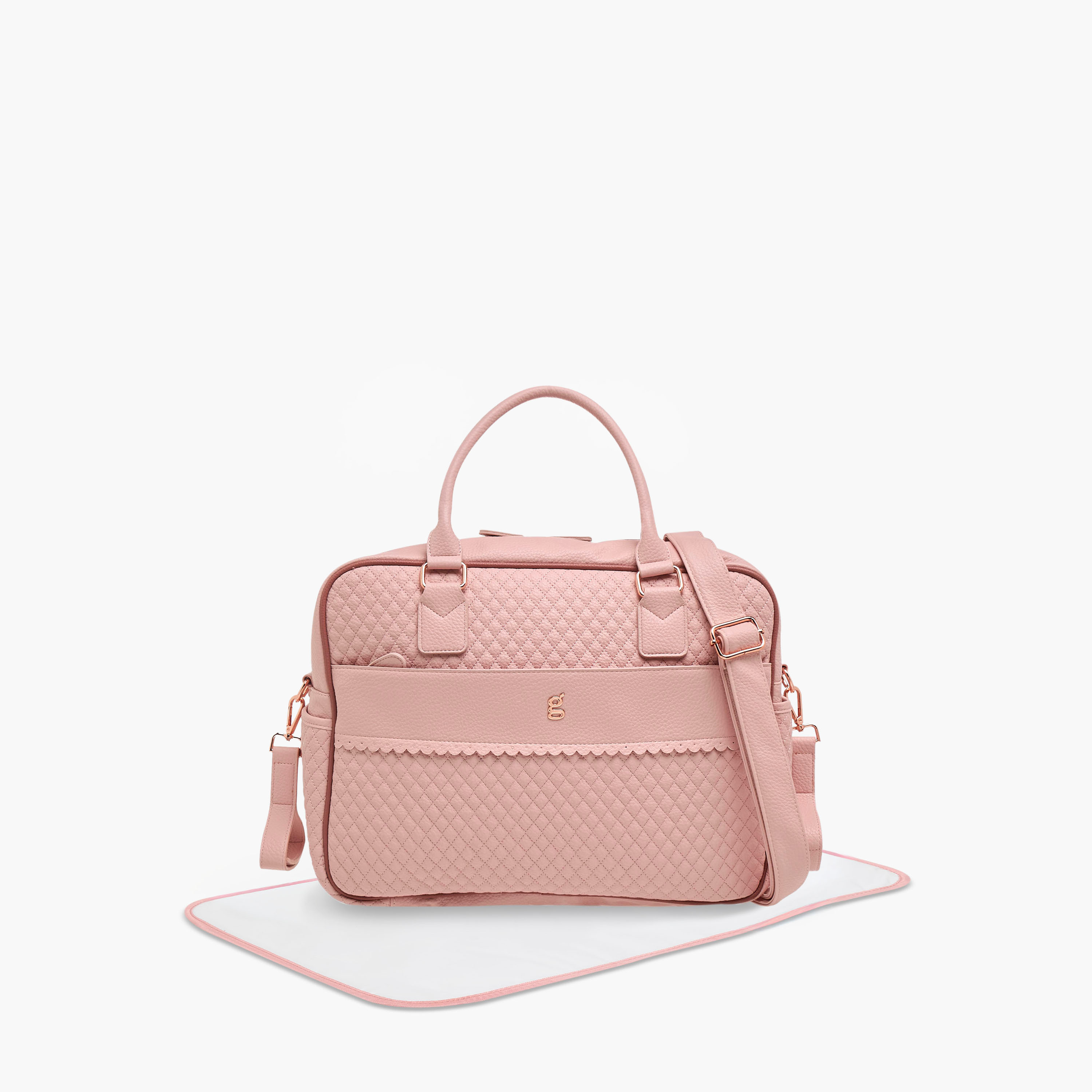 Giggles Anna Diaper Bag with Quilted Design-baby-diapering-diaperbags-image-1