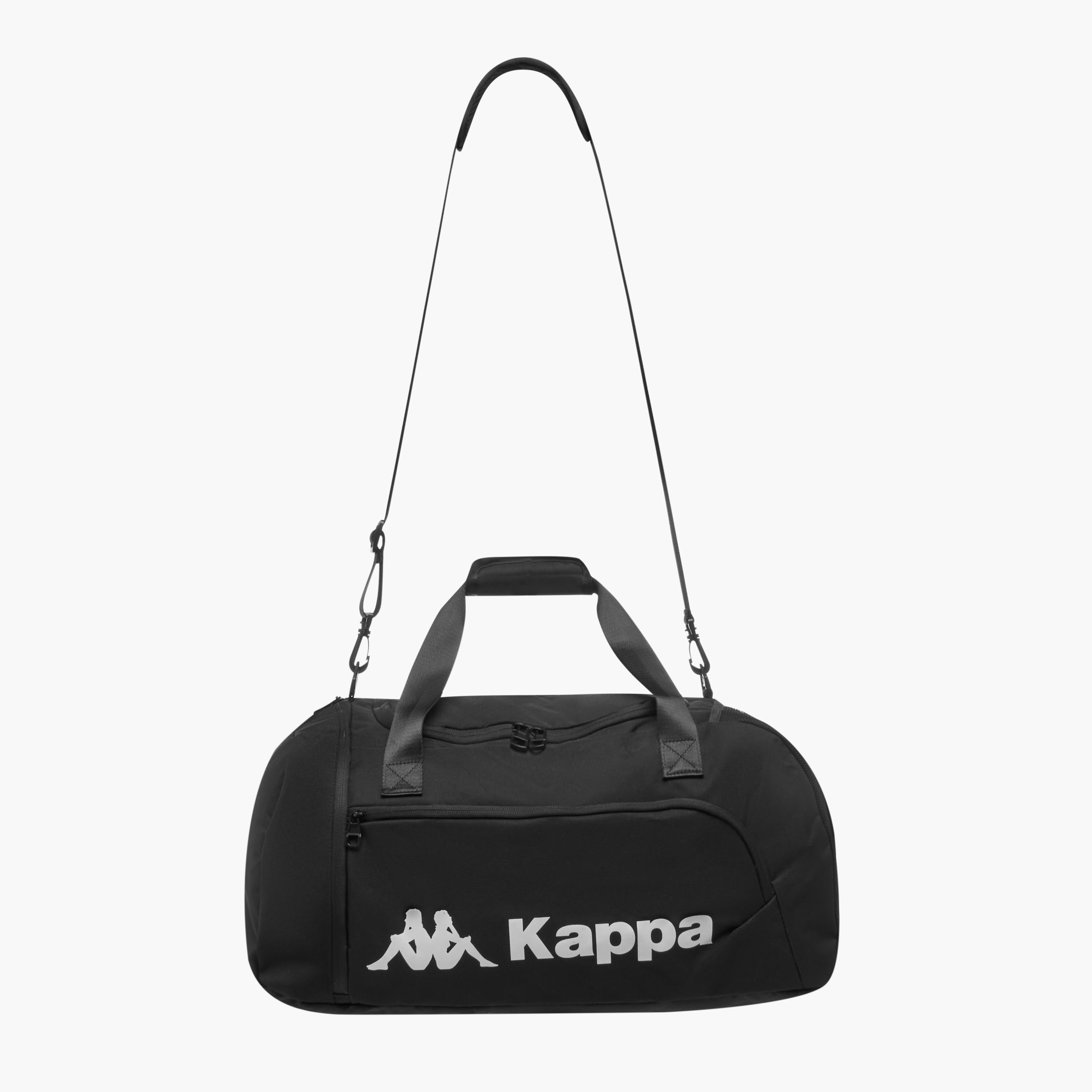 Kappa Logo Print Duffle Bag with Detachable Strap-travel-luggagesandbags-dufflebags-image-3