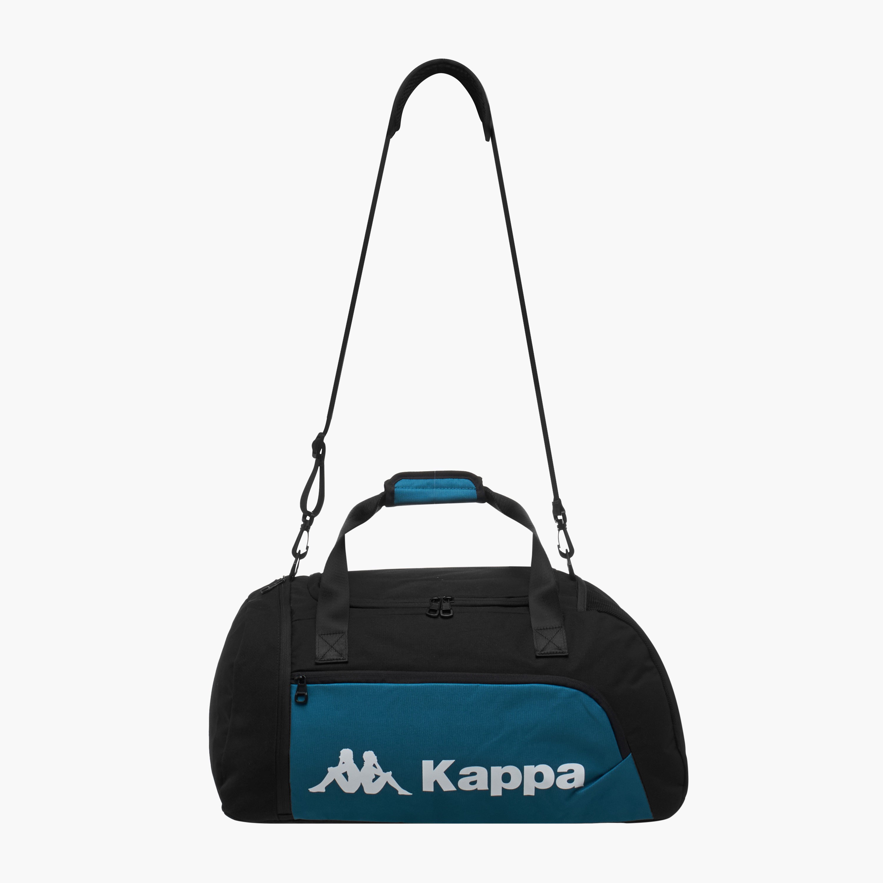 Kappa Logo Print Duffle Bag with Detachable Strap-travel-luggagesandbags-dufflebags-image-3