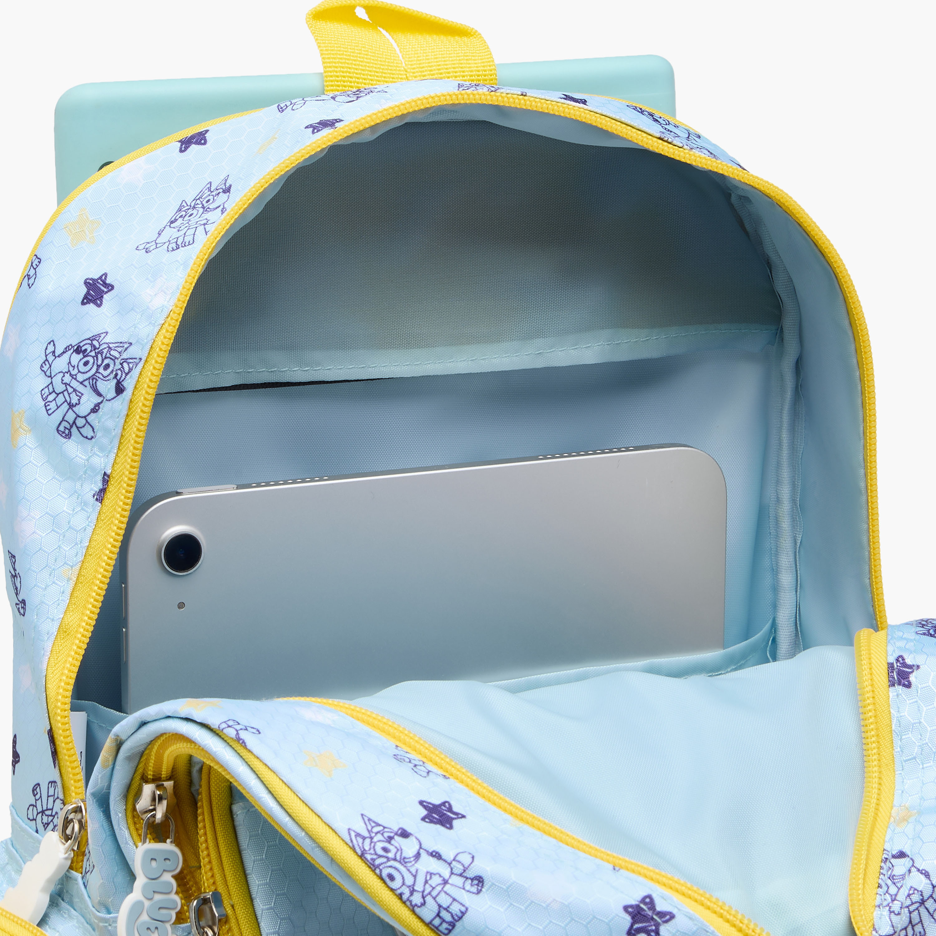 Bluey Print Trolley Backpack with Retractable Handle and Zip Closure - 16 Inches-school-bagsandbackpacks-trolleybags-image-13